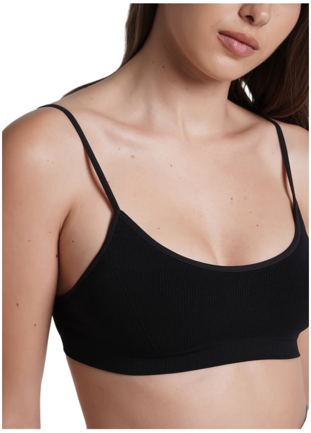 Топ-бра в рубчик Giulia 7120 Cami Top Rib L/XL черный фото 4