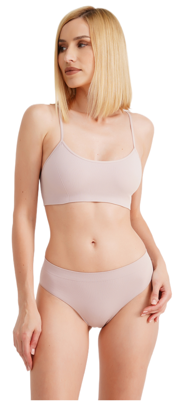 Топ-бра в рубчик Giulia 7120 Cami Top Rib L/XL лиловый фото 3