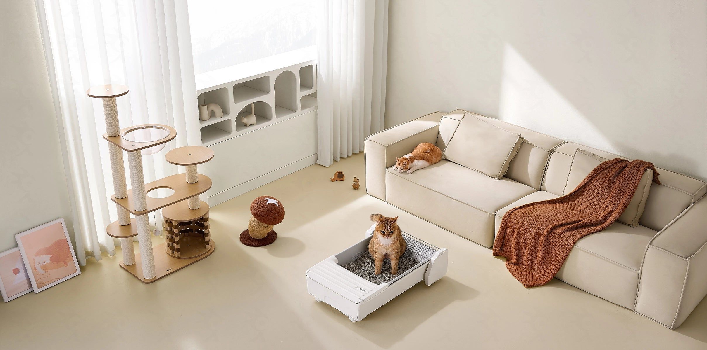 Умный самоочищающийся туалет для кошек UBPet (UCAT_C30) фото 9