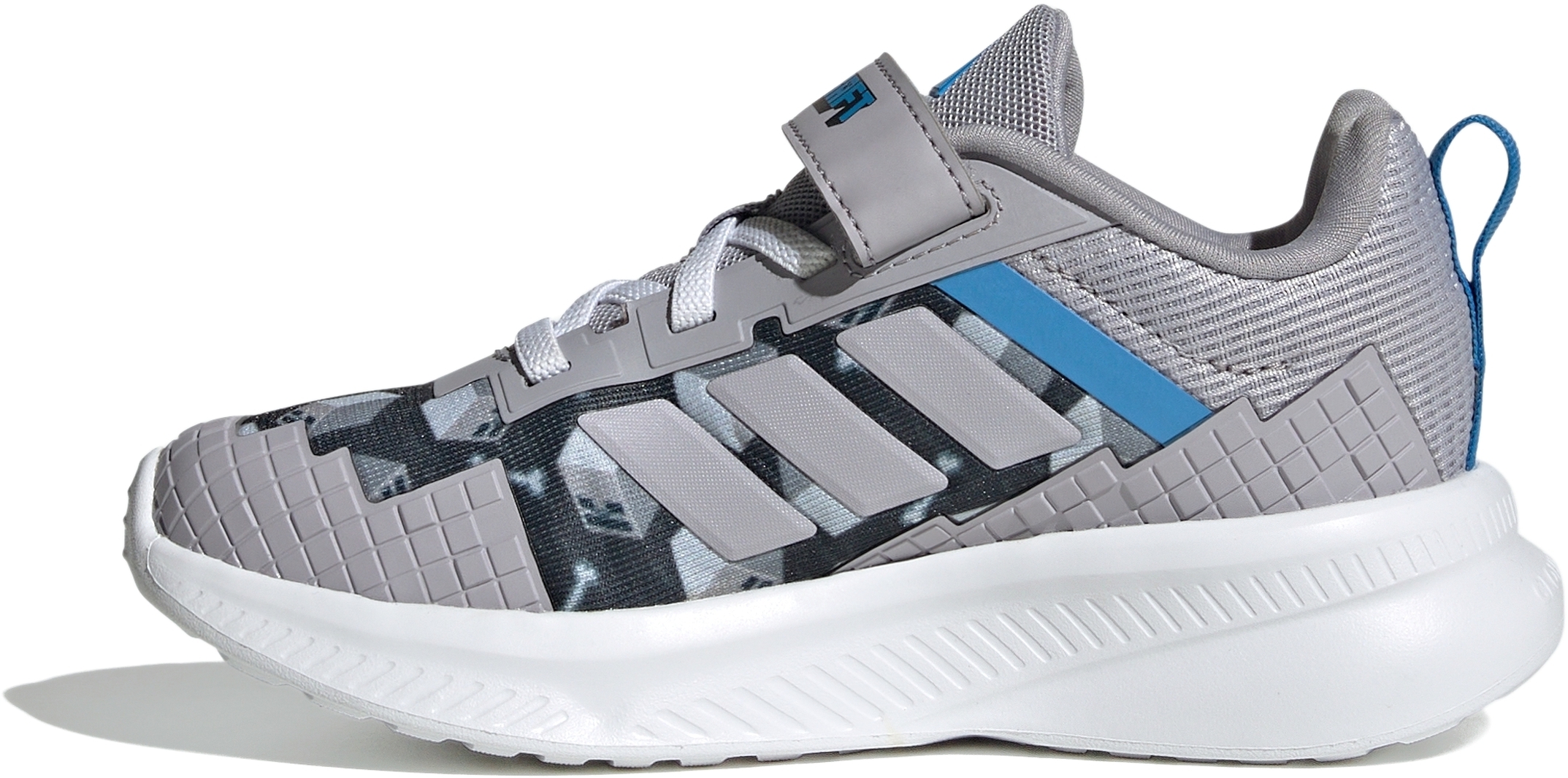 Кроссовки детские Adidas Minecraft Fortarun El C JR1945 33 (1 UK) серые фото 
