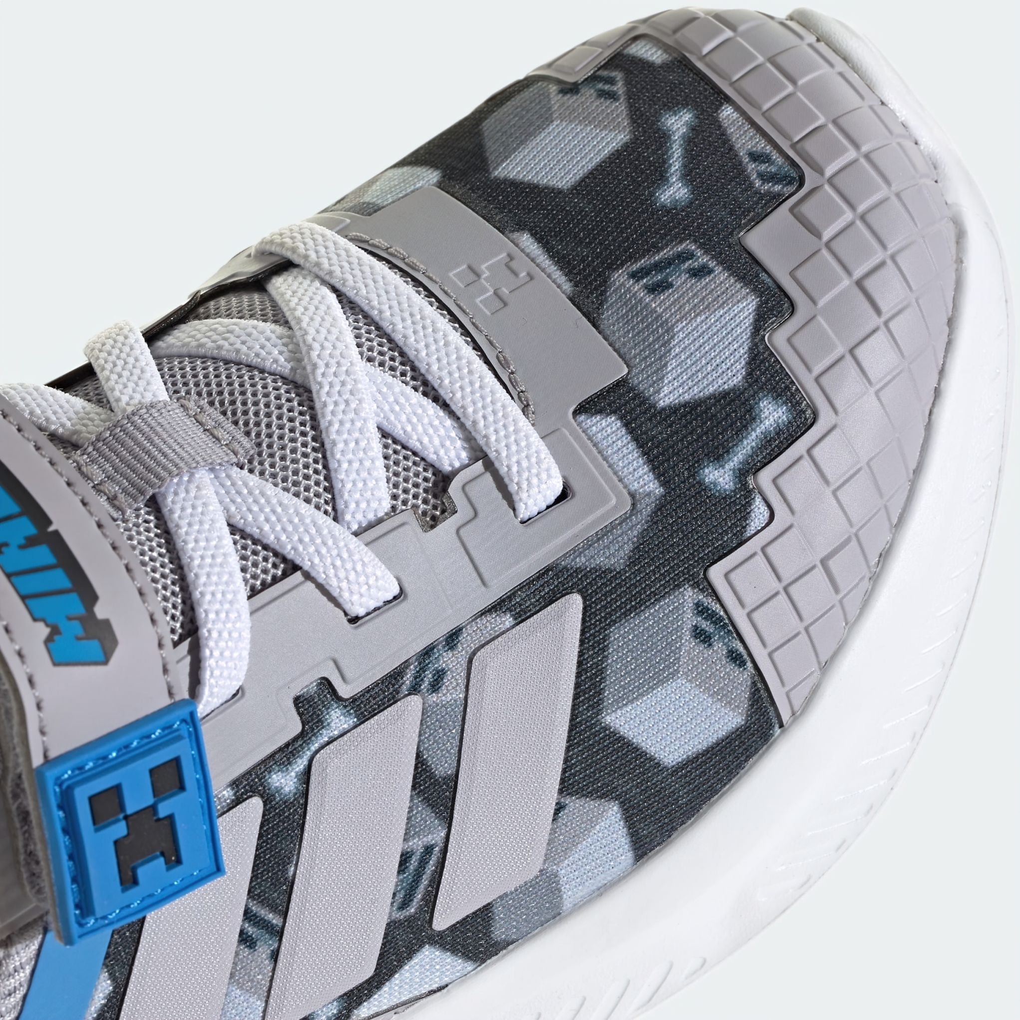 Кроссовки детские Adidas Minecraft Fortarun El C JR1945 33 (1 UK) серые фото 