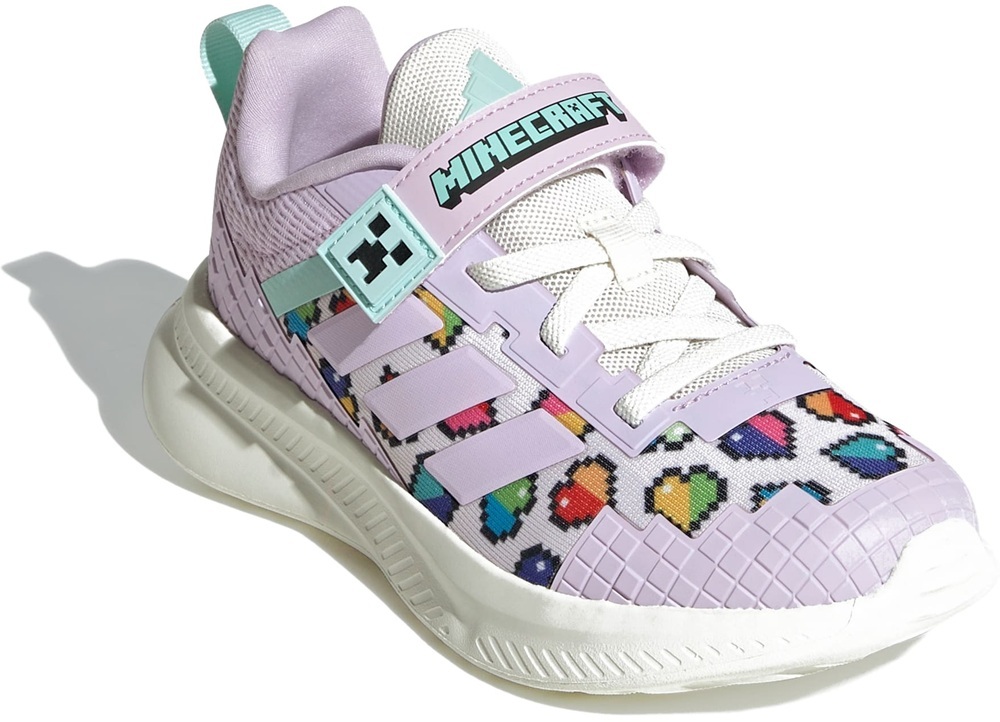 Кроссовки для девочек Adidas Minecraft Fortarun 4.0 Shoes Children C JR1950 28 (10K UK) лавандовые фото 