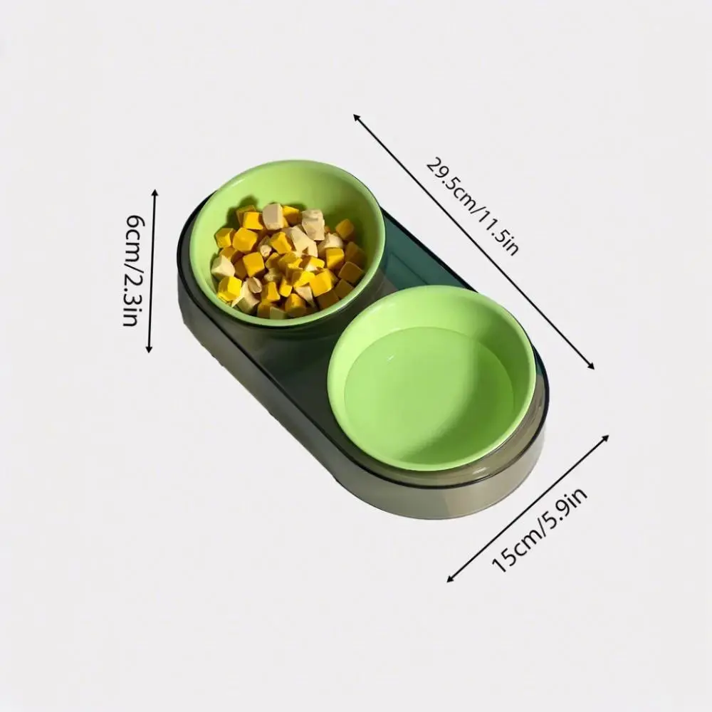 Кормушка Me&Pet двойная цветная (Зеленый) фото 4