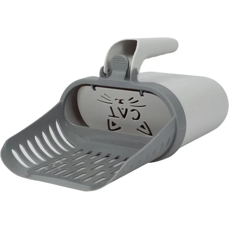Лопатка для туалета с контейнером Me&Pet (Серая) фото 2
