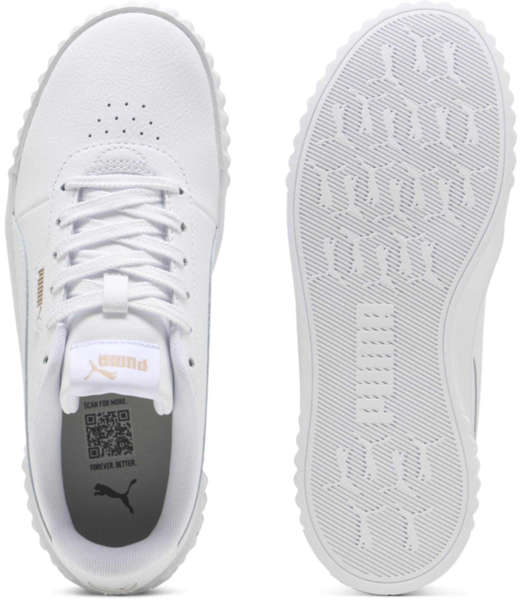 Кеды женские Puma Carina 3.0 400365-01 35.5 (3 UK) белые фото 5