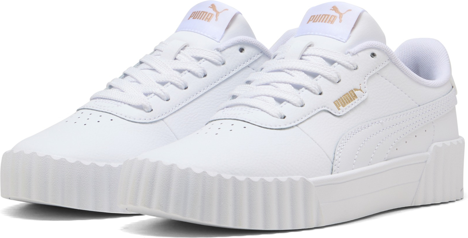 Кеды подростковые Puma Carina 3.0 Jr 401476-01 35.5 (3 UK) белые фото 4