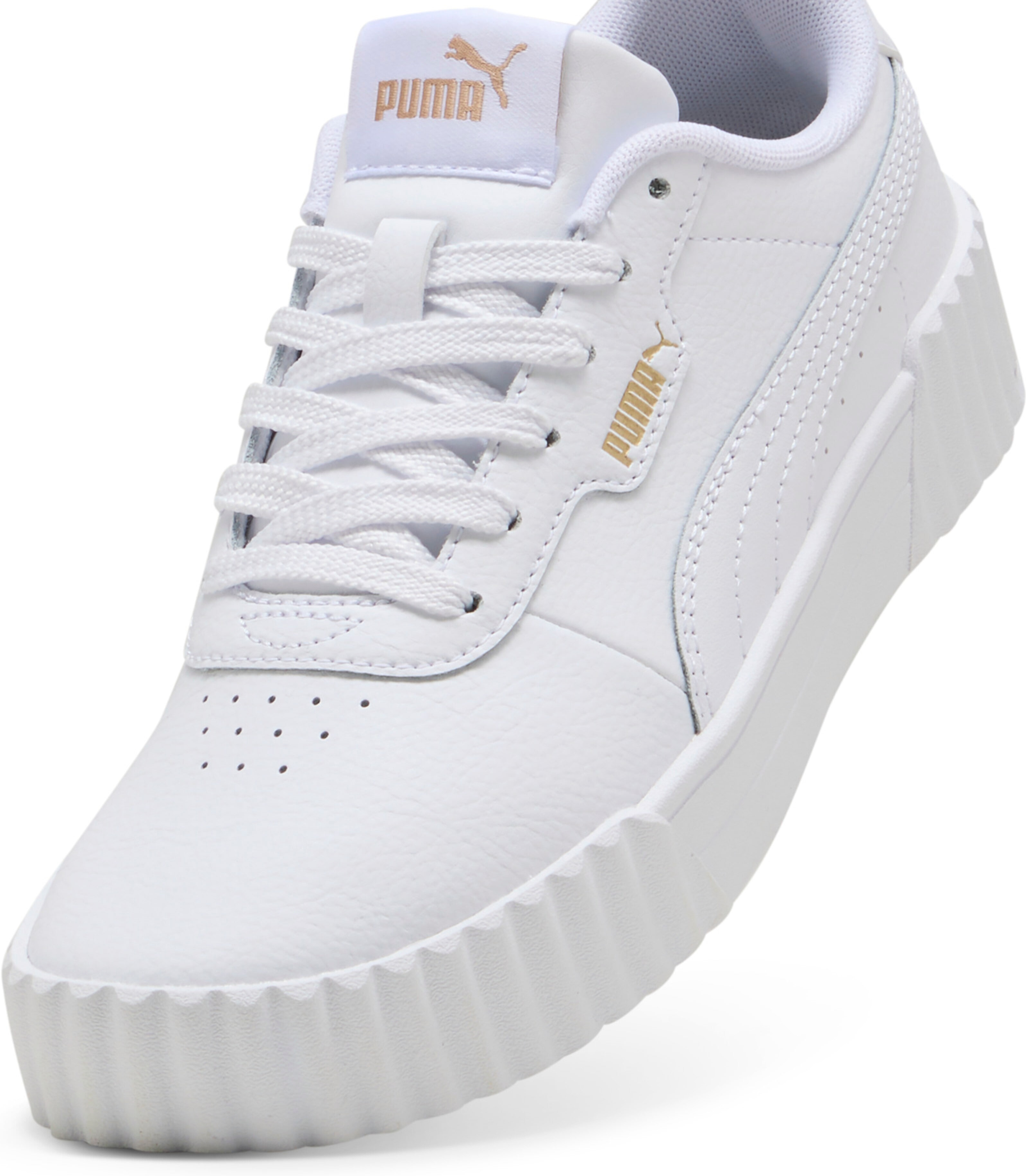 Кеды подростковые Puma Carina 3.0 Jr 401476-01 35.5 (3 UK) белые фото 3