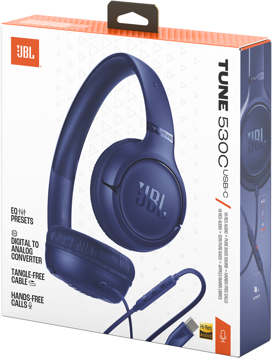 Навушники JBL Tune 530C Blue (JBLT530CBLU)фото