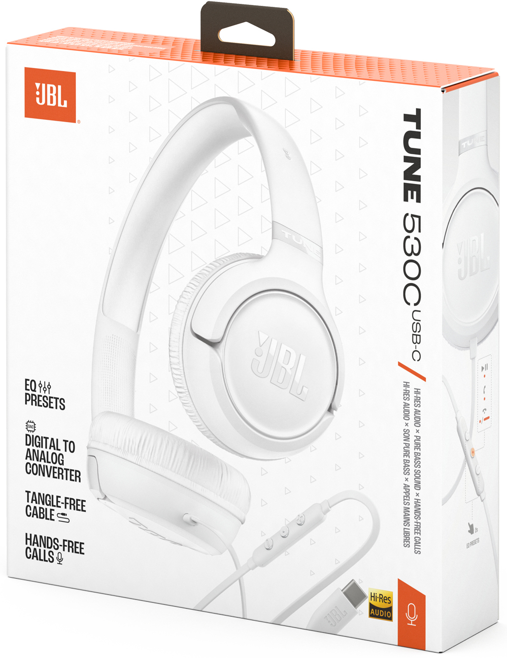 Навушники JBL Tune 530C White (JBLT530CWHT)фото