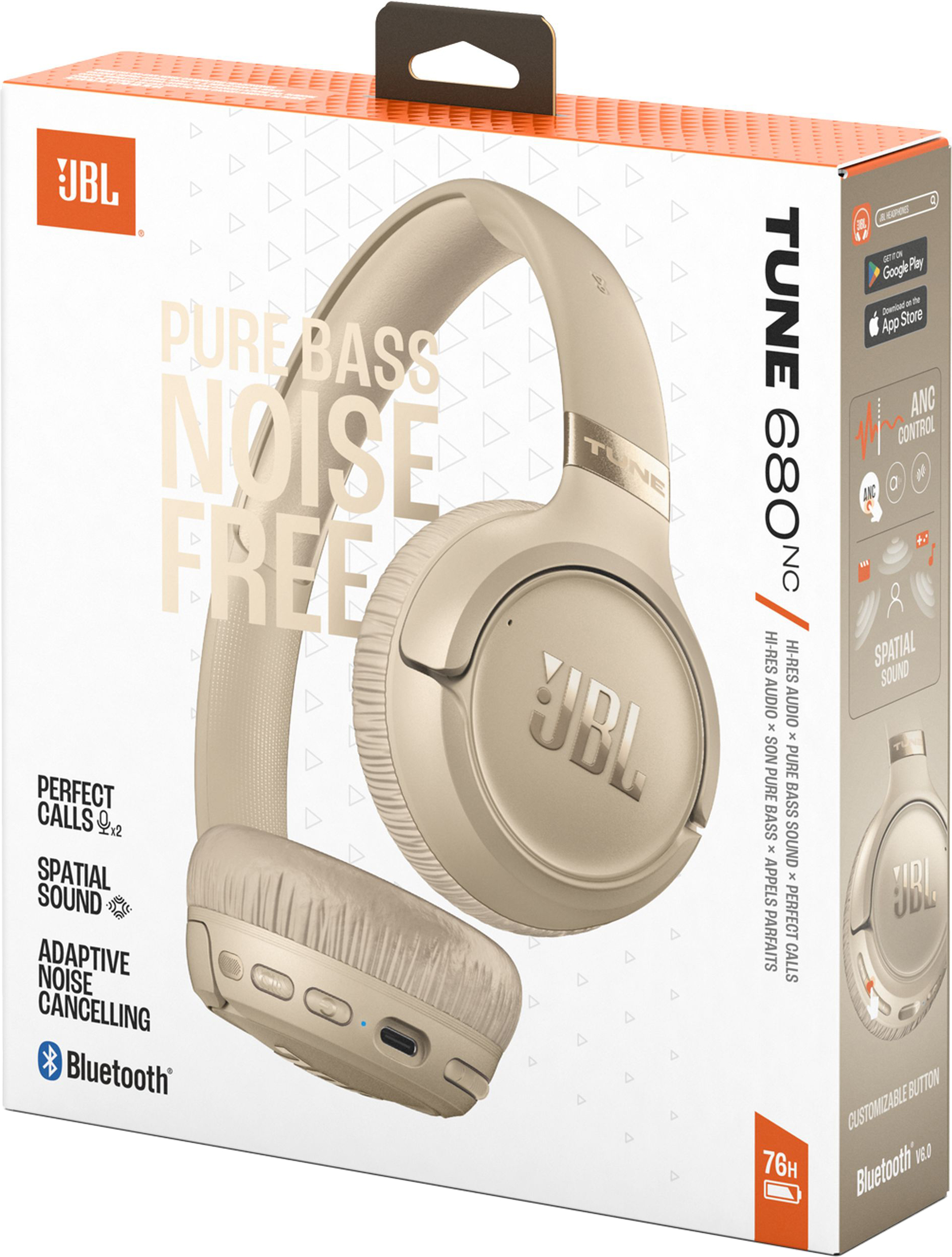 Наушники JBL Tune 680NC Beige (JBLT680NCBEG) фото 