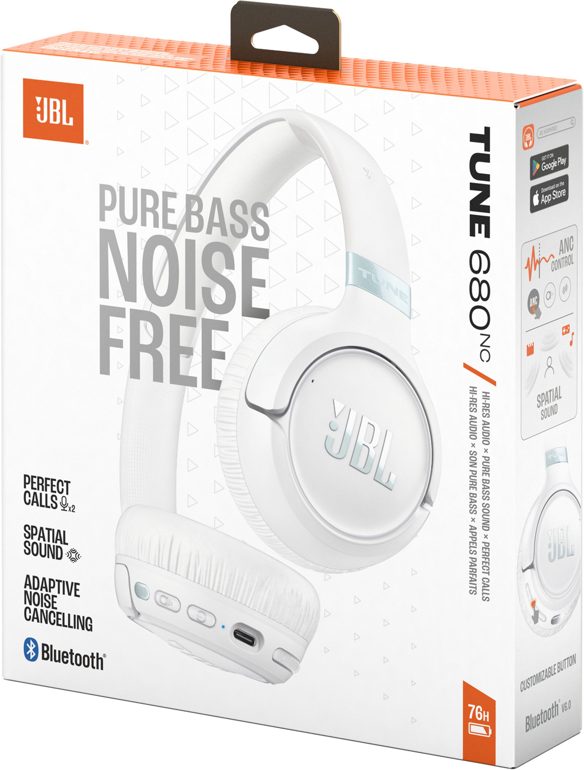 Наушники JBL Tune 680NC White (JBLT680NCWHT) фото 