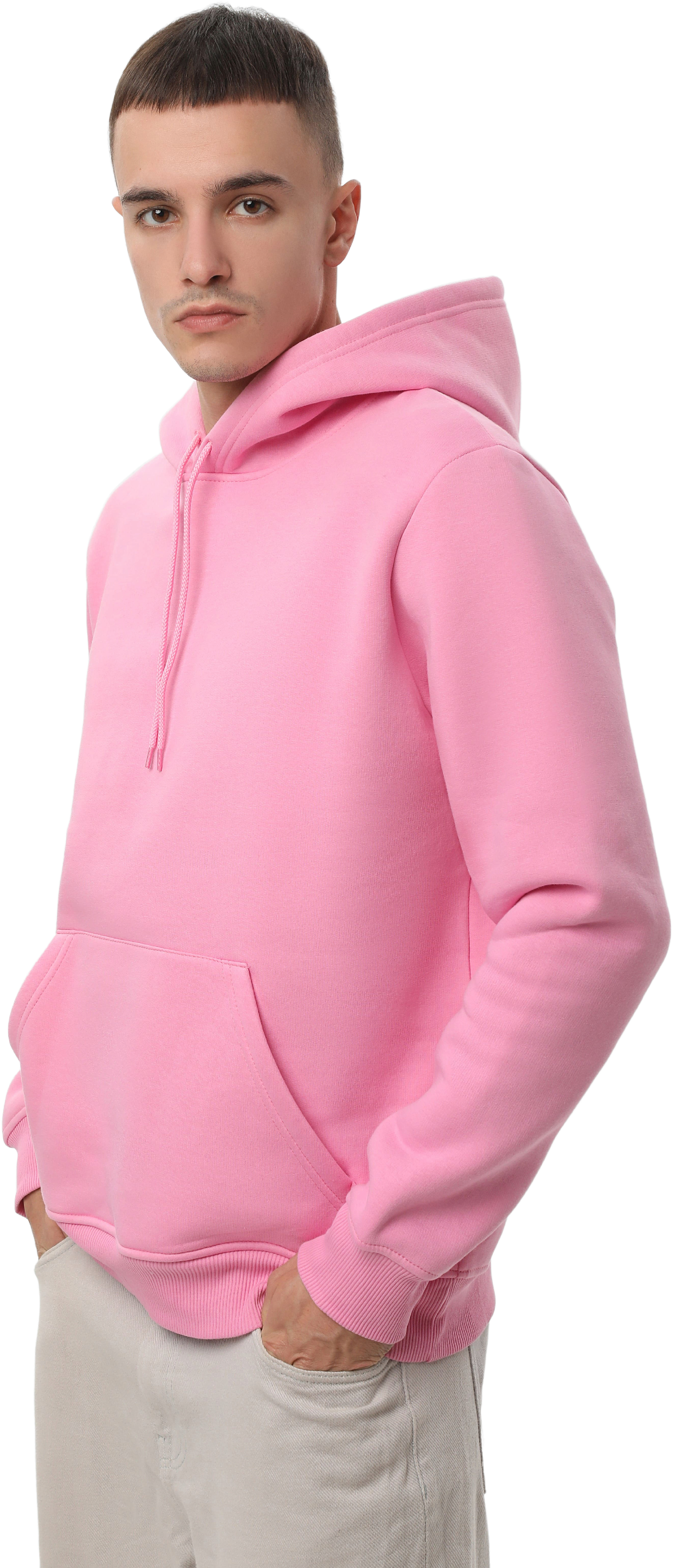 Набор худи утепленных мужских RAY Basic U0401M 3XL 2шт розовый/черный фото 9