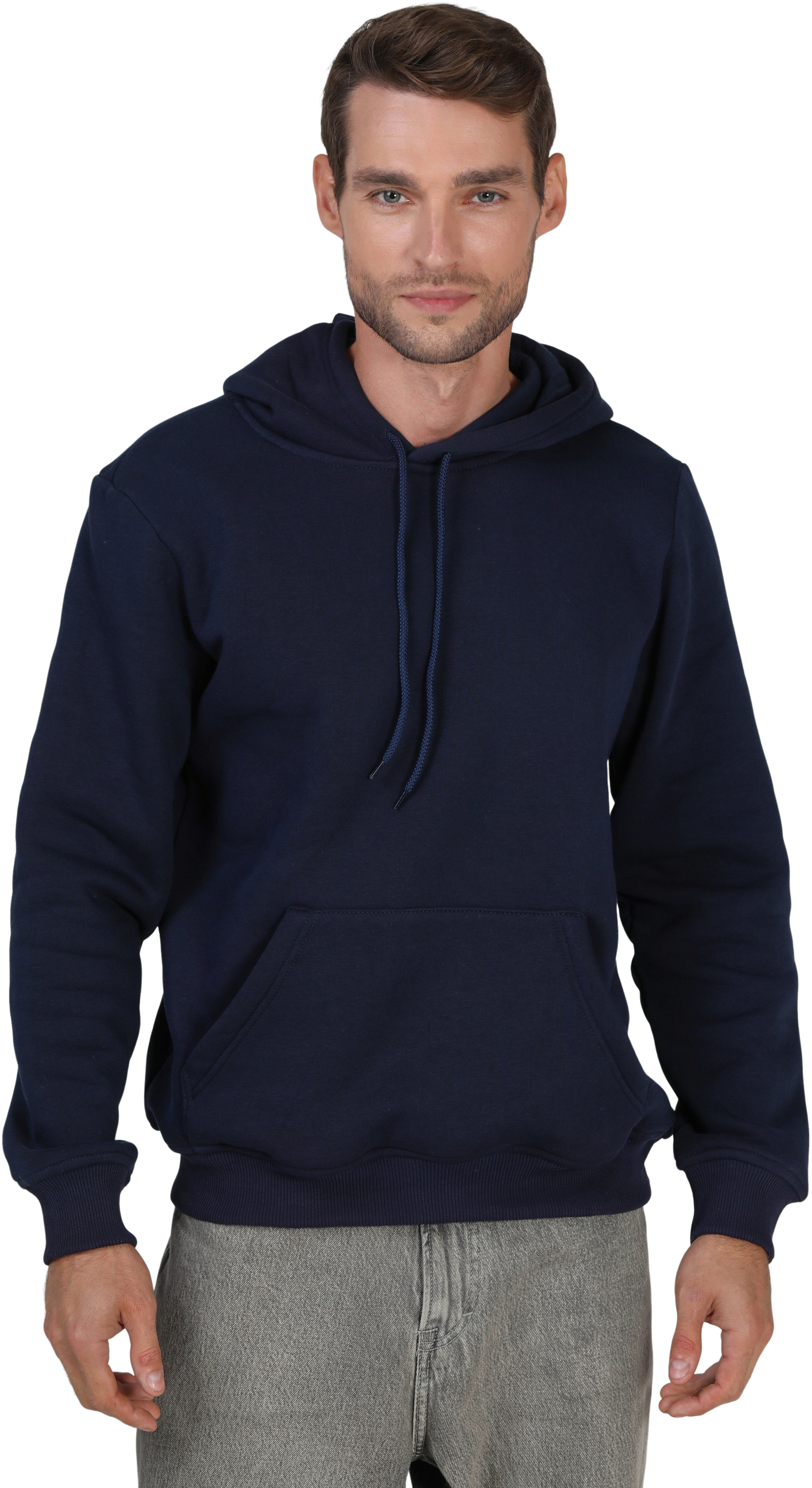 Набор худи утепленных мужских RAY Basic U0401M S 2шт темно-синий/черный фото 2