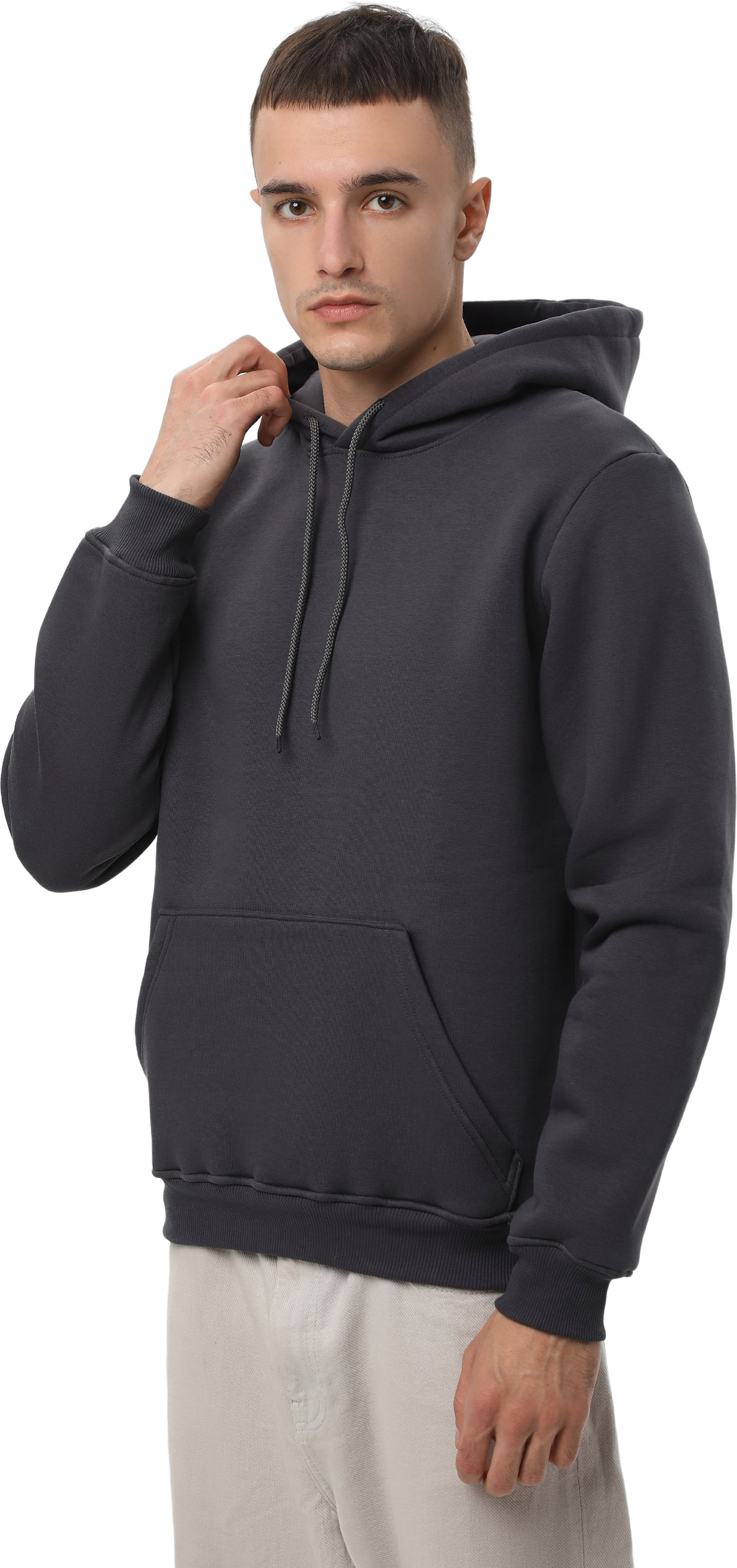 Набор худи утепленных мужских RAY Basic U0401M M 2шт голубой/темно-серый фото 8