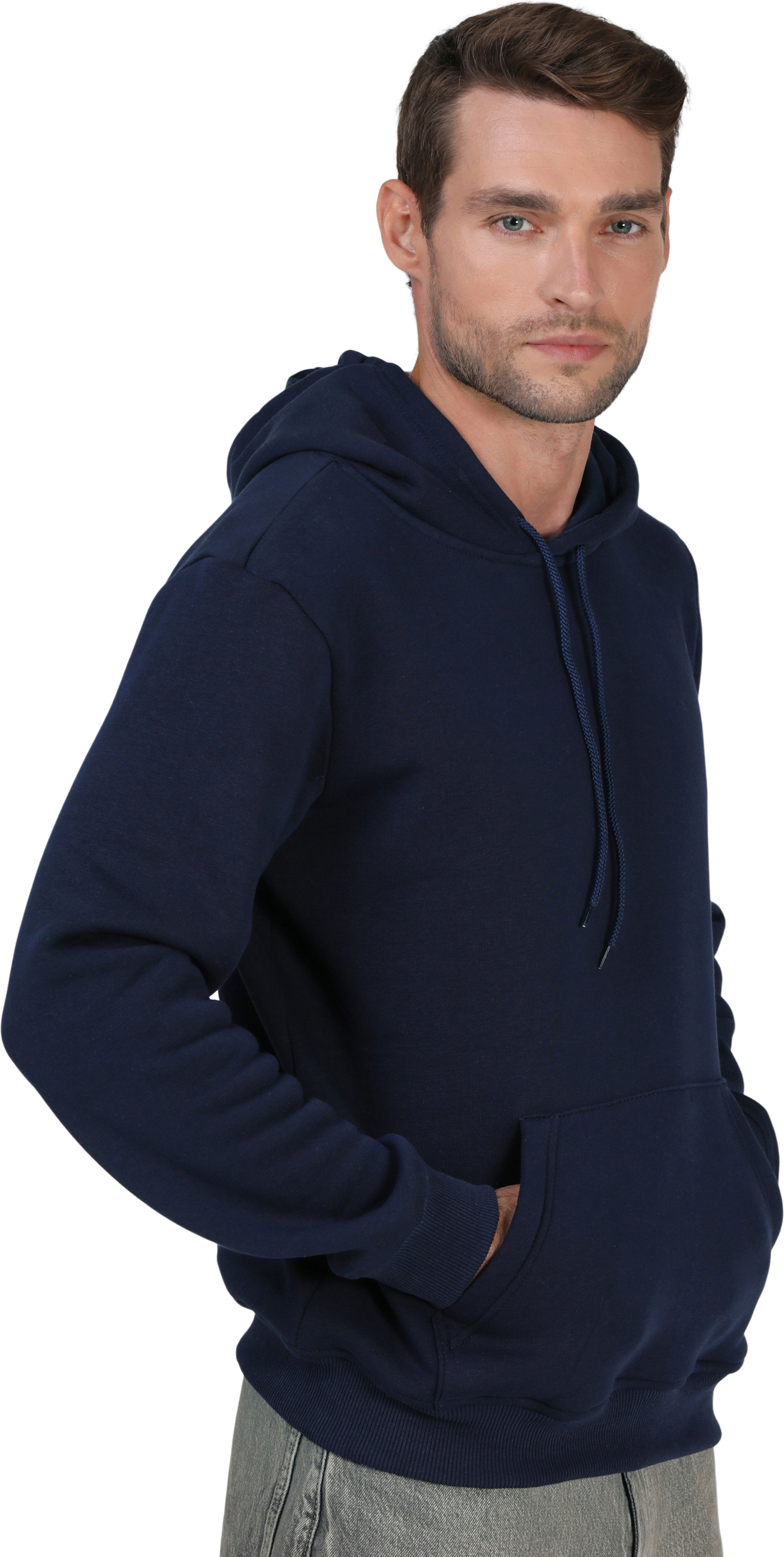 Набор худи утепленных мужских RAY Basic U0401M XS 3шт белый/темно-синий/темно-серый фото 9