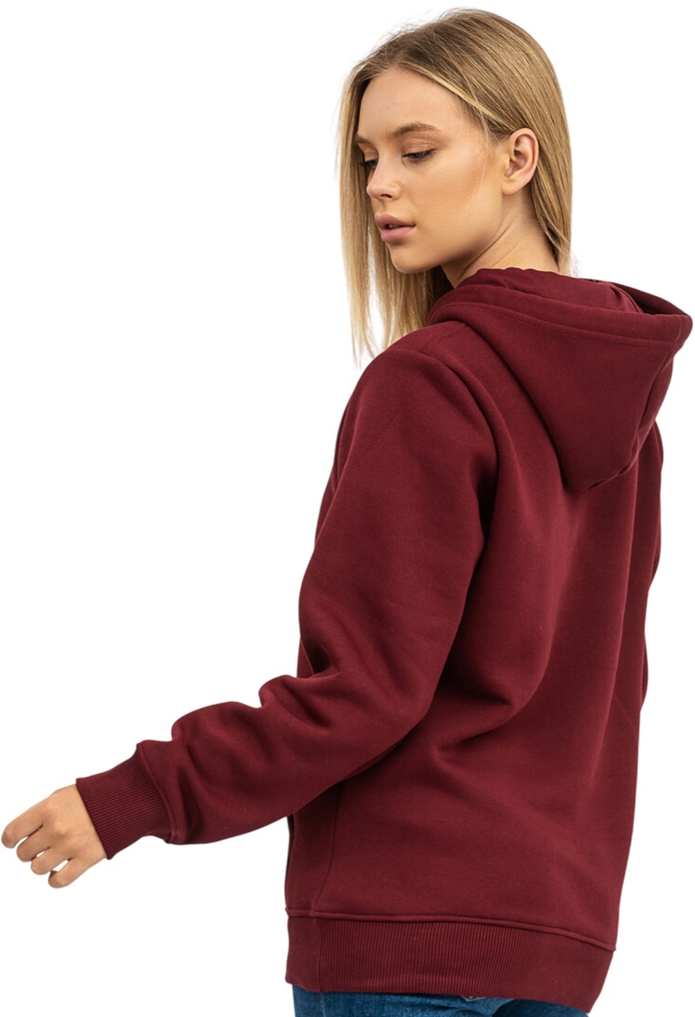 Набор худи утепленных женских RAY Basic U0401W XS 2шт бордовый/темно-серый фото 4