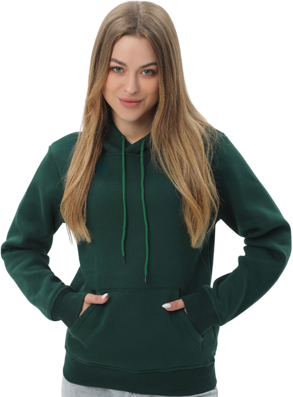 Набір худі утеплених жіночих RAY Basic U0401W XS 2шт зелений/темно-синійфото2