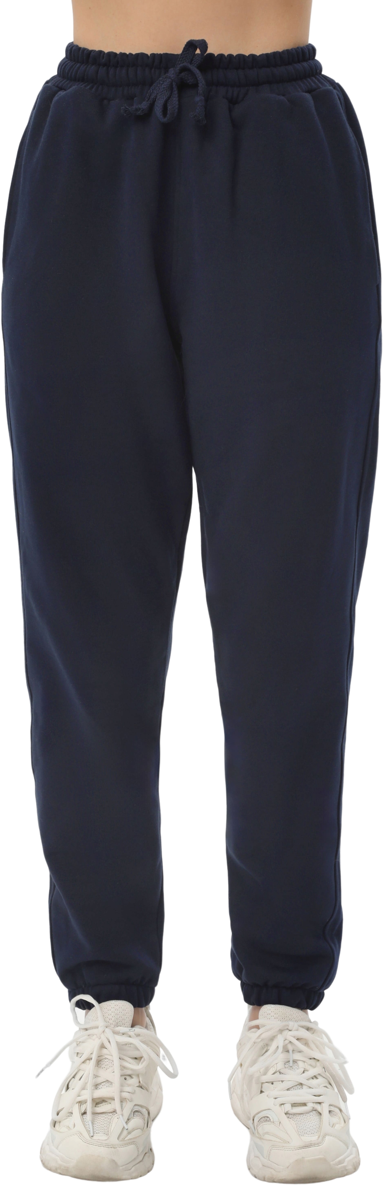 Набір спортивних штанів жіночих базових RAY Premium loose U0909W XL 2шт бежевий/темно-синійфото