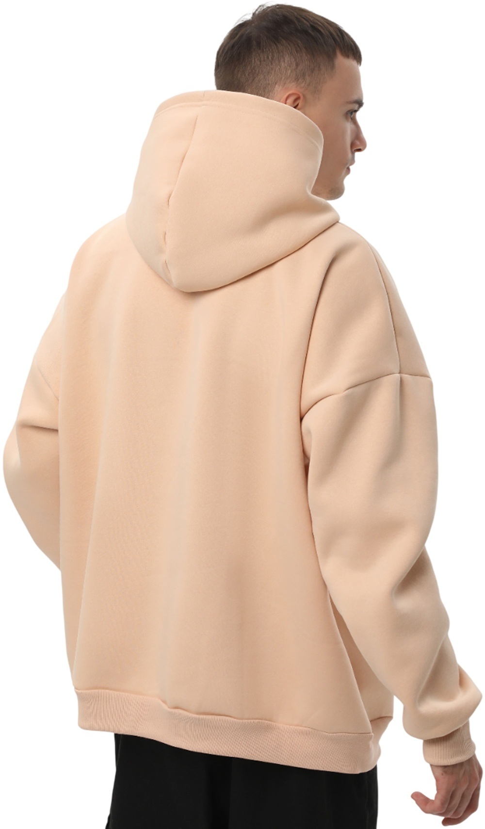 Набор худи утепленных мужских RAY Oversize U0404M L/XL 3шт бежевый-розовый-темно-серый фото 3