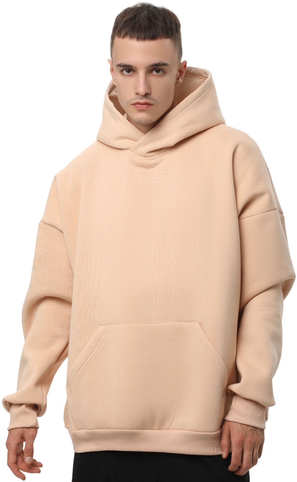 Набор худи утепленных мужских RAY Oversize U0404M L/XL 3шт бежевый-розовый-темно-серый фото 2