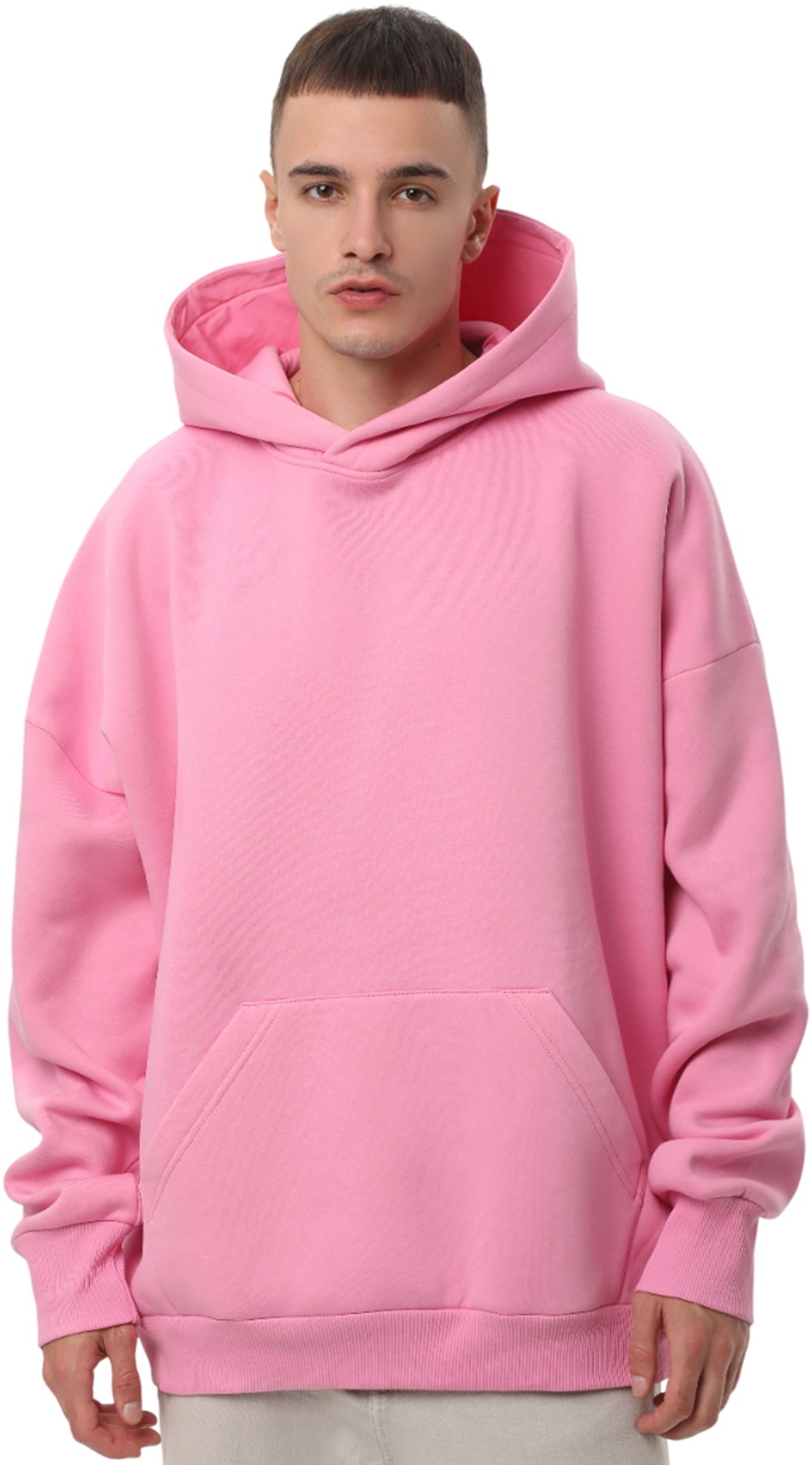 Набор худи утепленных мужских RAY Oversize U0404M L/XL 3шт бежевый-розовый-темно-серый фото 5