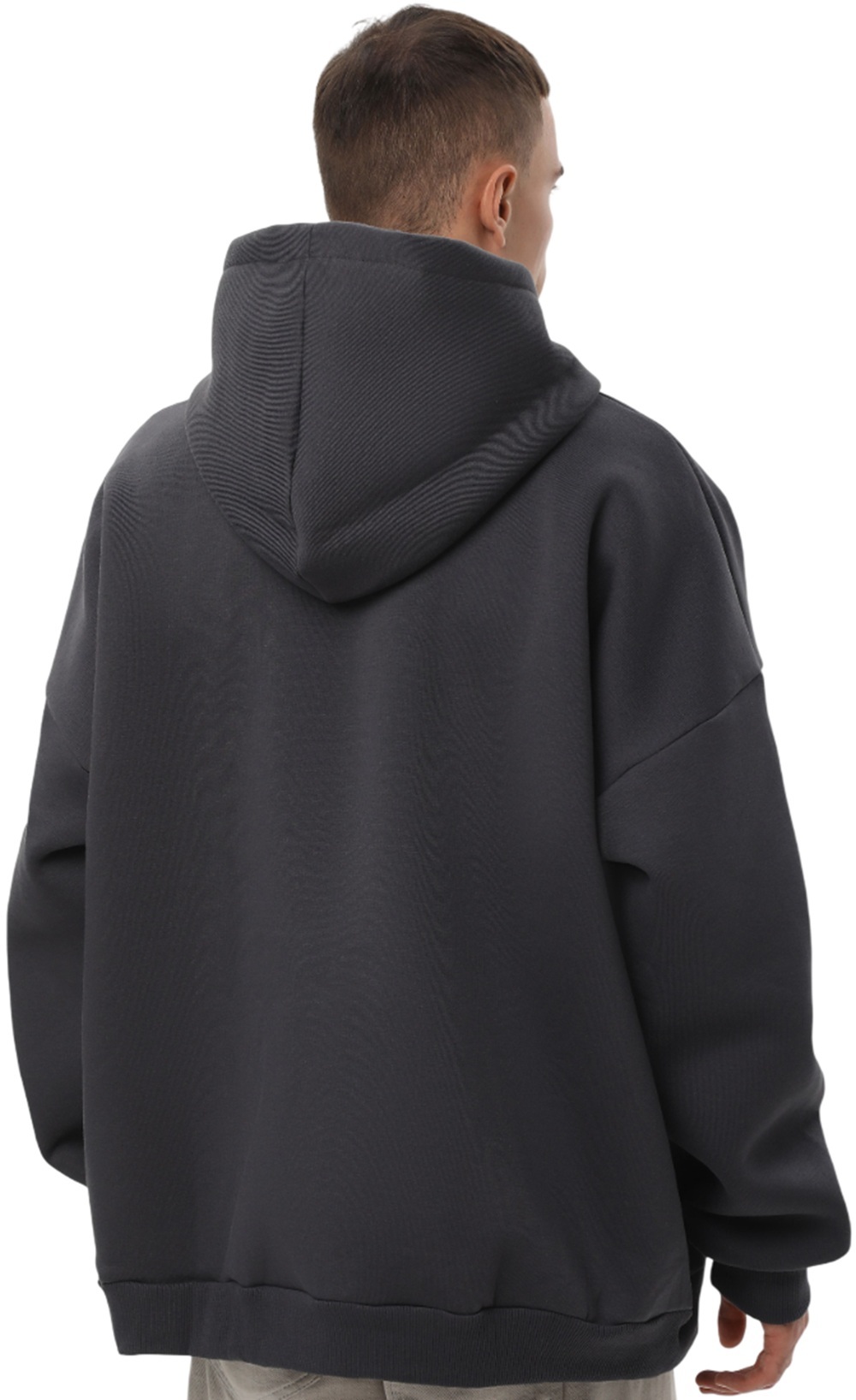 Набір худі утеплених чоловічих RAY Oversize U0404M S/M 3шт рожевий/темно-сірий/чорнийфото6