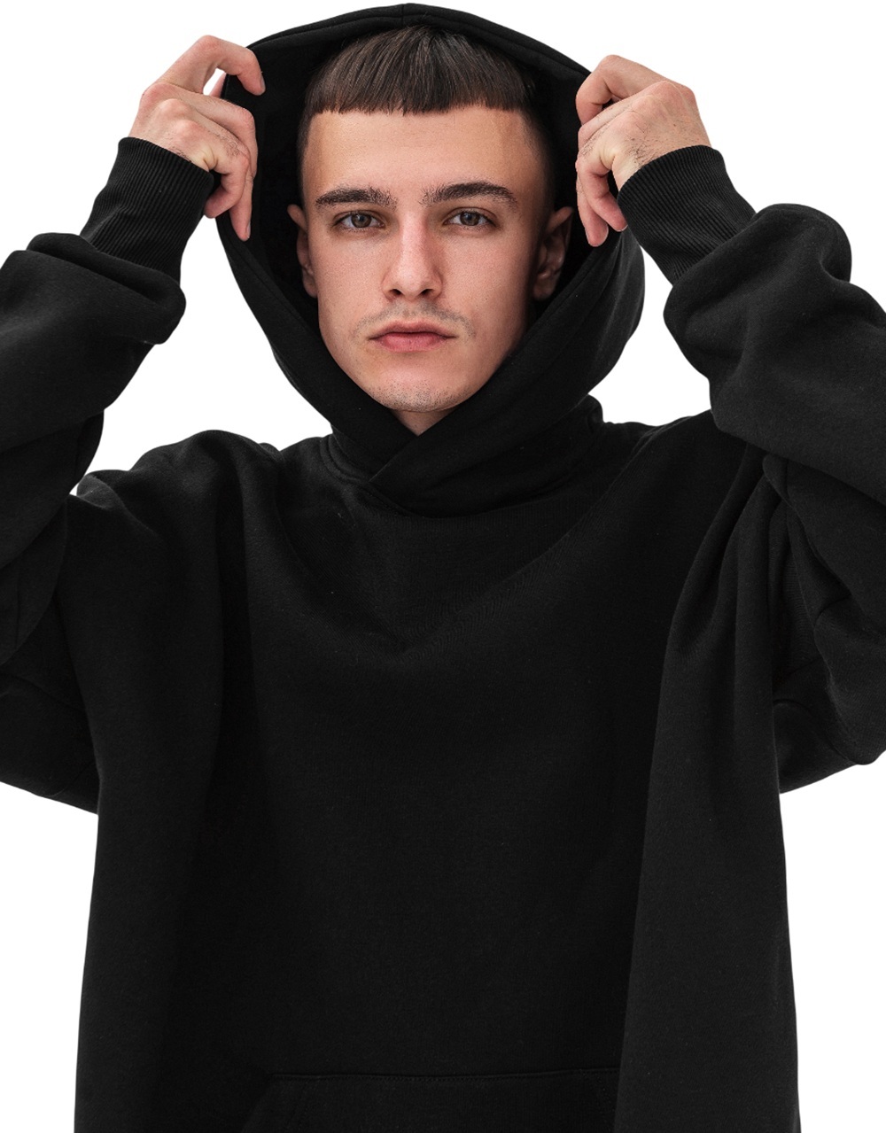 Набір худі утеплених чоловічих RAY Oversize U0404M S/M 3шт рожевий/темно-сірий/чорнийфото9