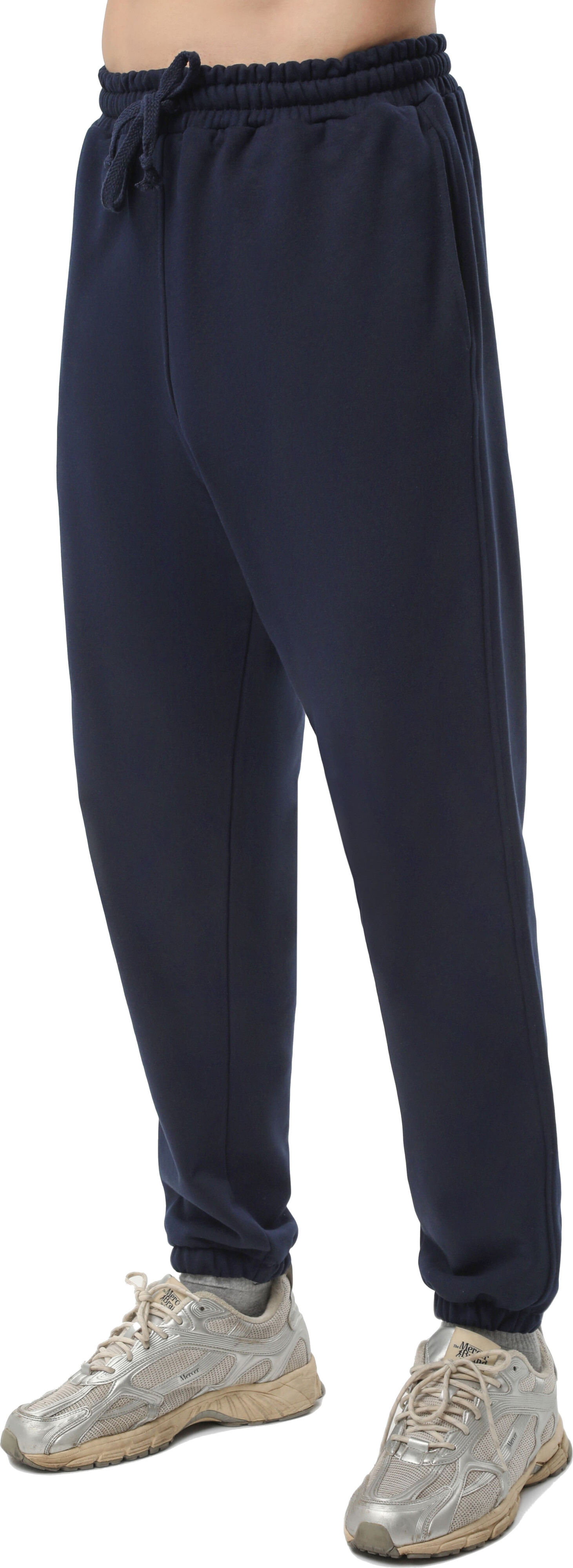 Набір спортивних штанів чоловічих базових RAY Premium loose U0909M L 2шт темно-сірий/темно-синійфото