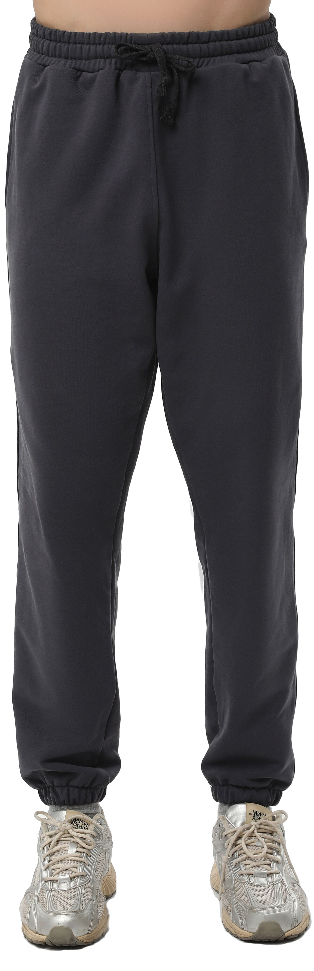 Набор спортивных брюк мужских базовых RAY Premium loose U0909M L 2шт темно-серый фото 2