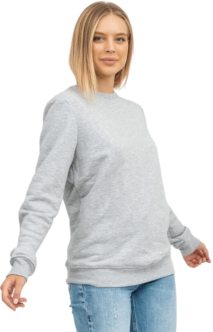 Свитшот утепленный женский RAY Basic U0301W 2XL серый меланж фото 5
