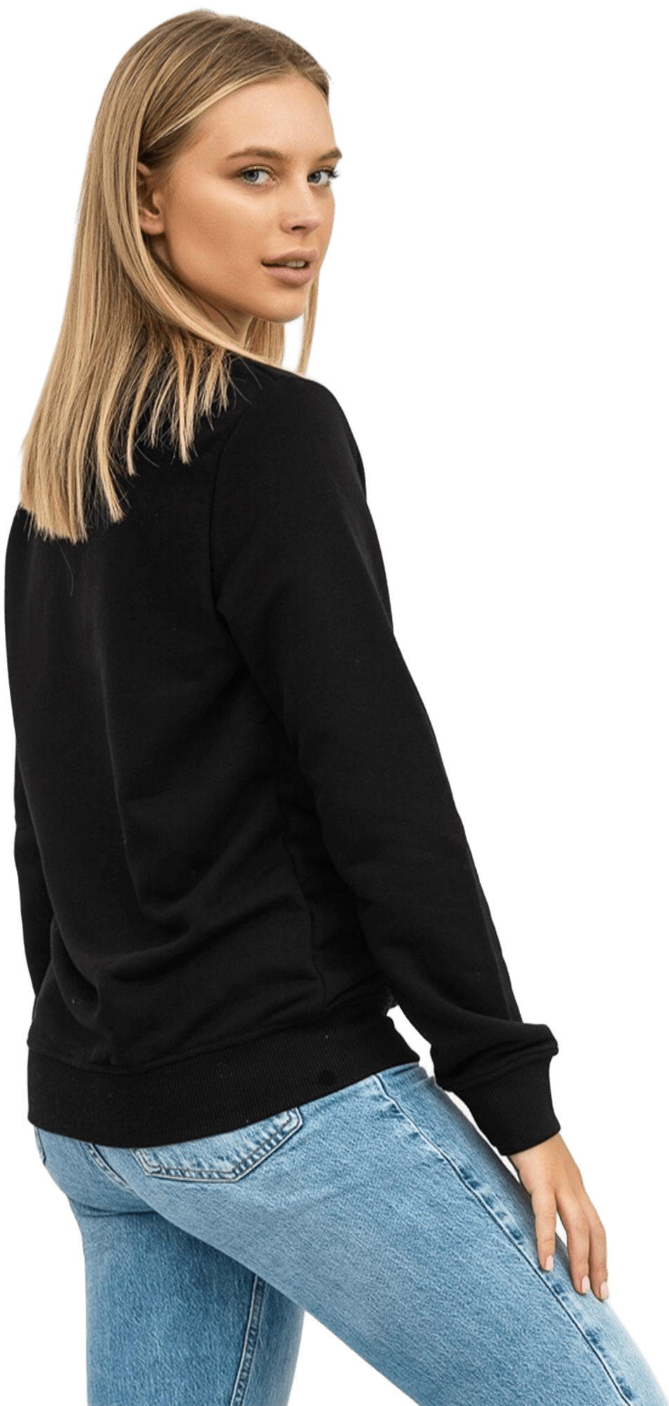 Свитшот женский RAY Basic U0302W L черный фото 3