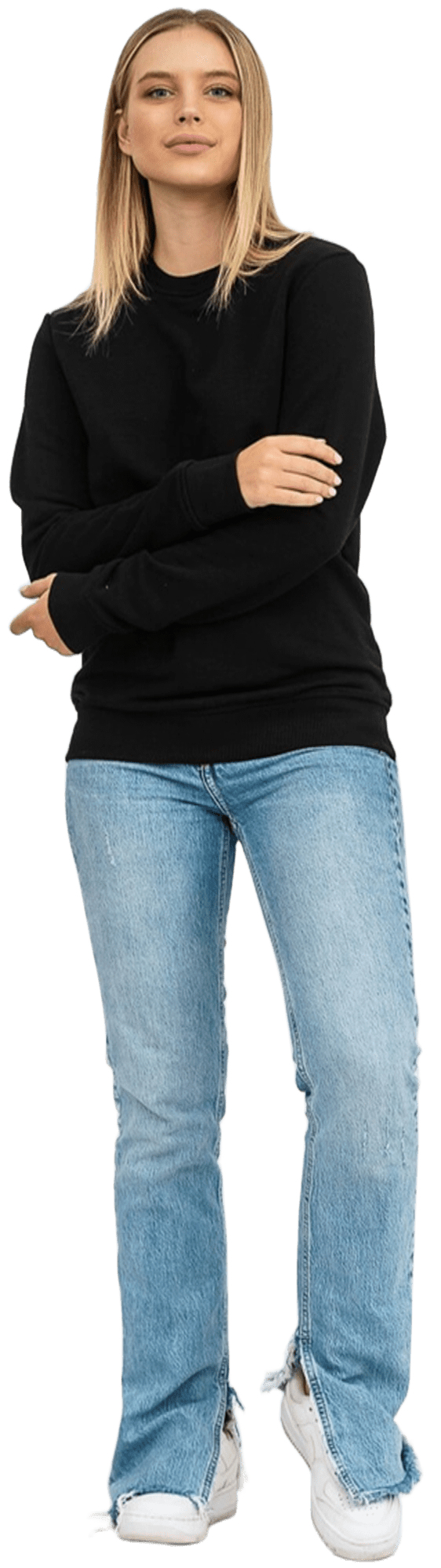 Свитшот женский RAY Basic U0302W L черный фото 5