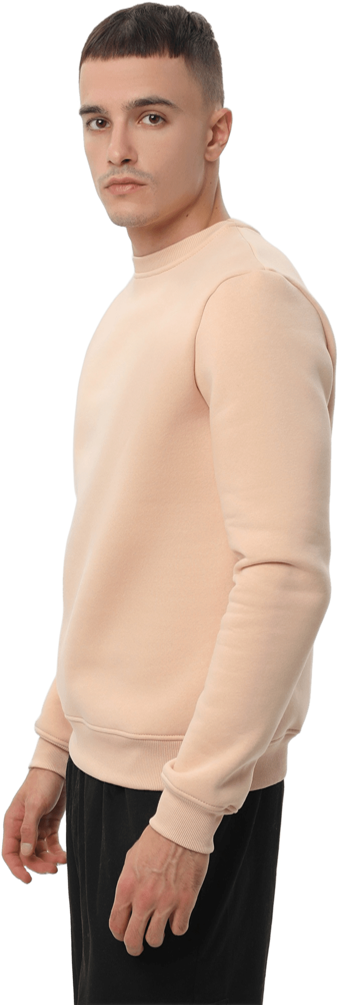 Свитшот утепленный мужской RAY Basic U0301M M бежевый фото 3