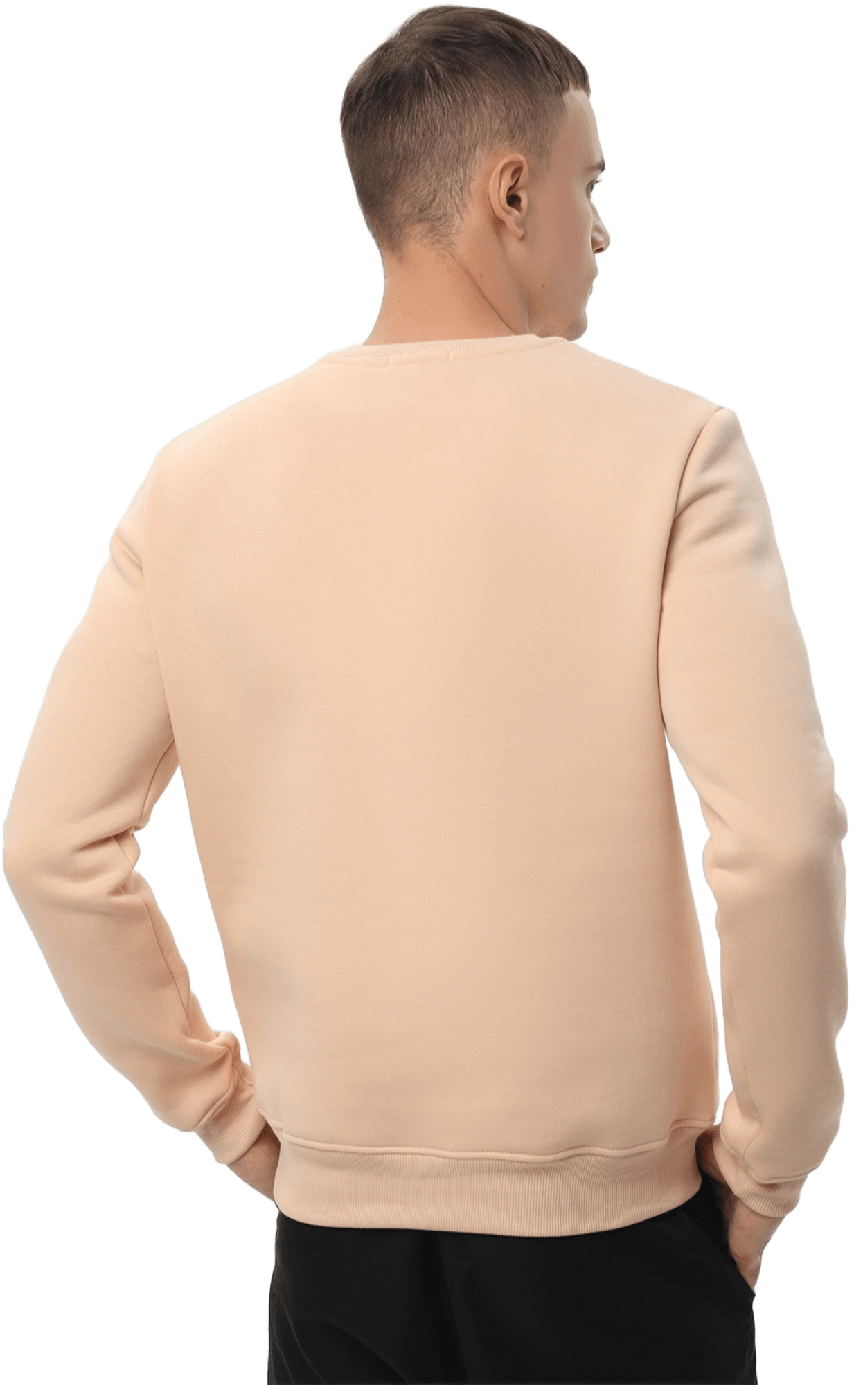 Свитшот утепленный мужской RAY Basic U0301M M бежевый фото 2