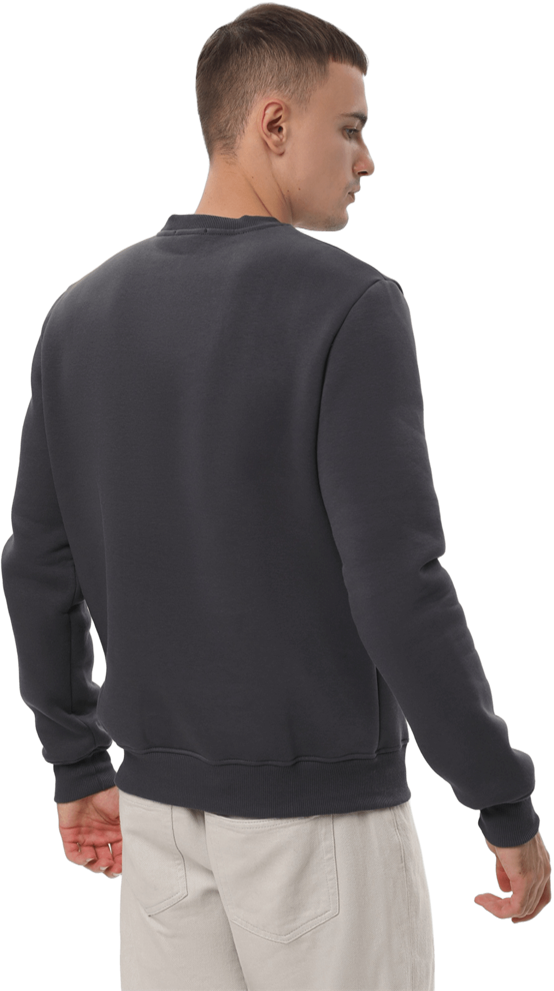 Свитшот утепленный мужской RAY Basic U0301M M темно-серый фото 2