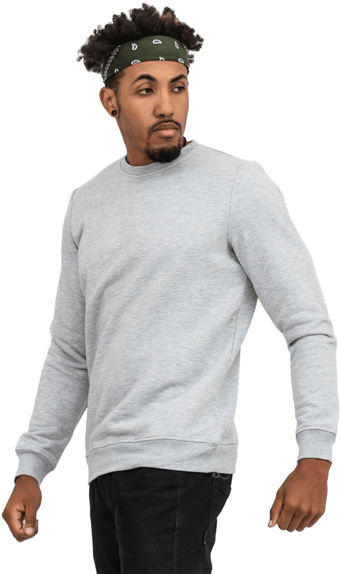 Свитшот утепленный мужской RAY Basic U0301M 2XL серый меланж фото 3