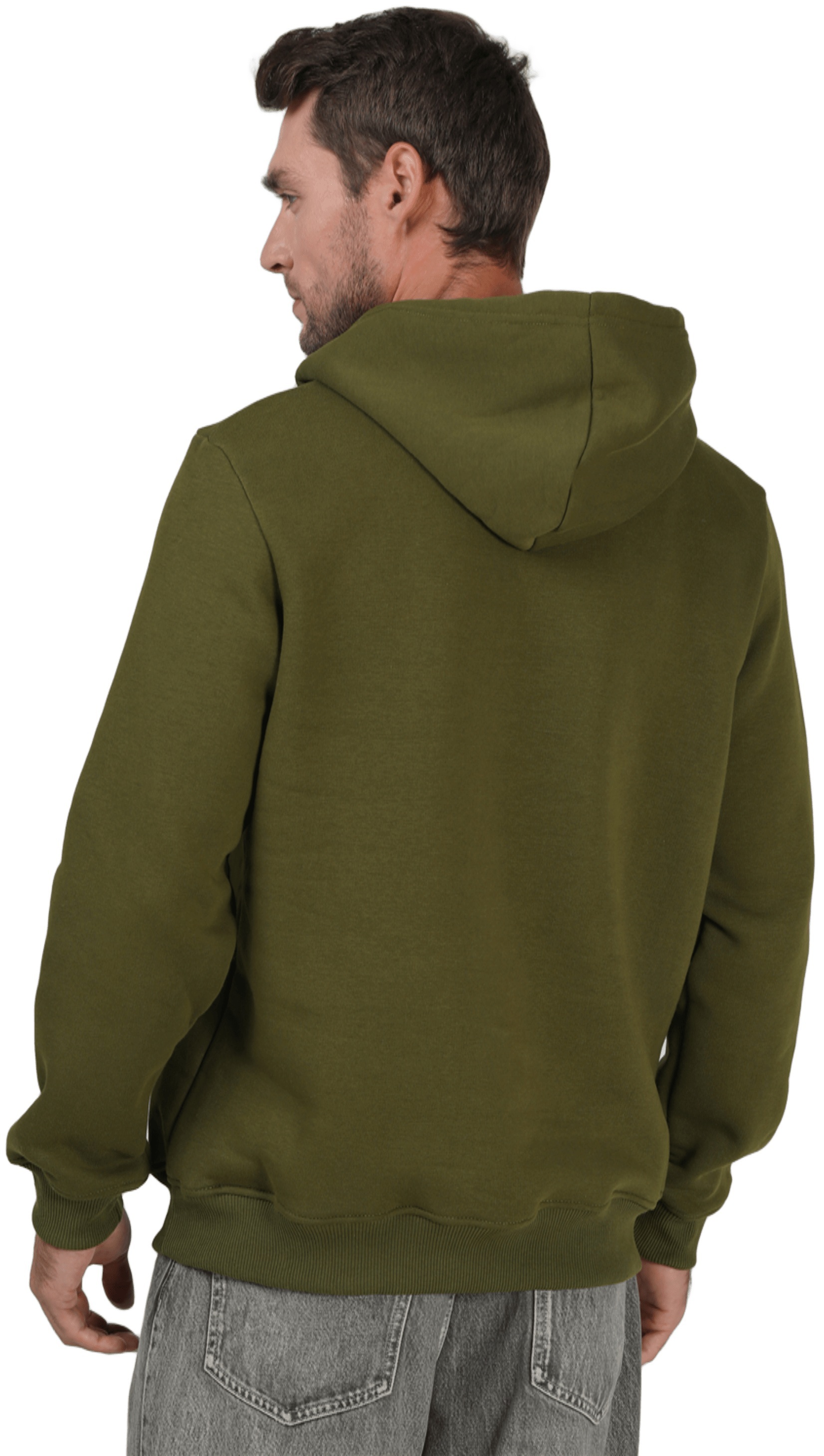 Худи утепленное мужское RAY Basic U0401M M хаки фото 2