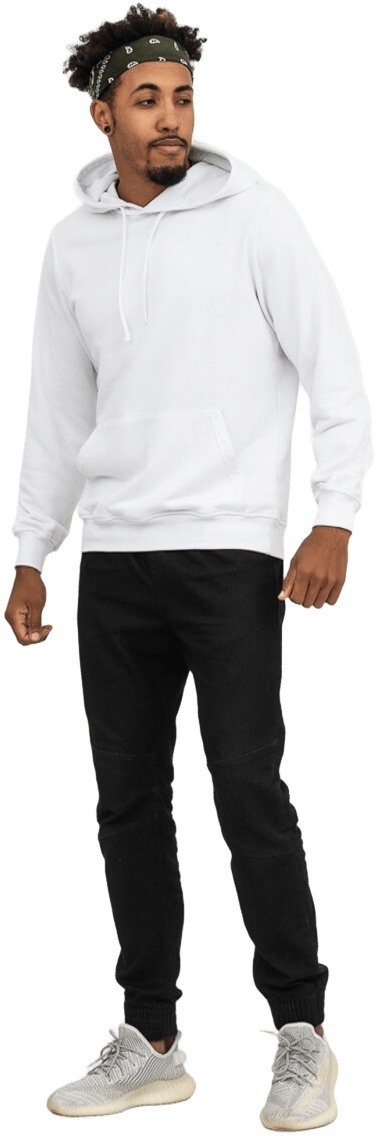 Худи утепленное мужское RAY Basic U0401M XS белый фото 5