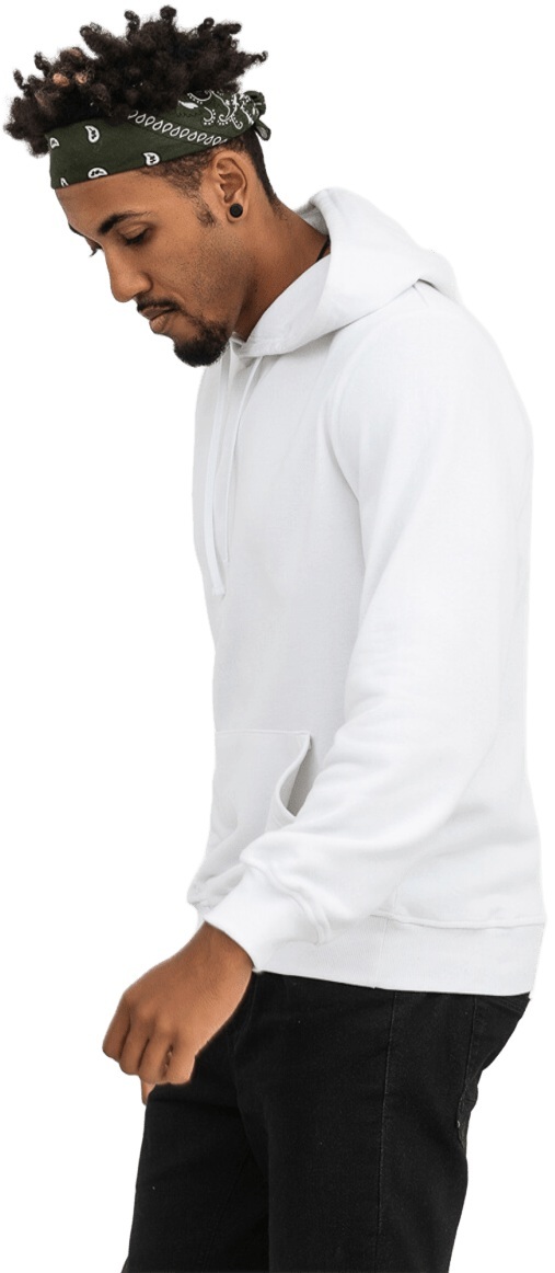 Худи утепленное мужское RAY Basic U0401M XS белый фото 3