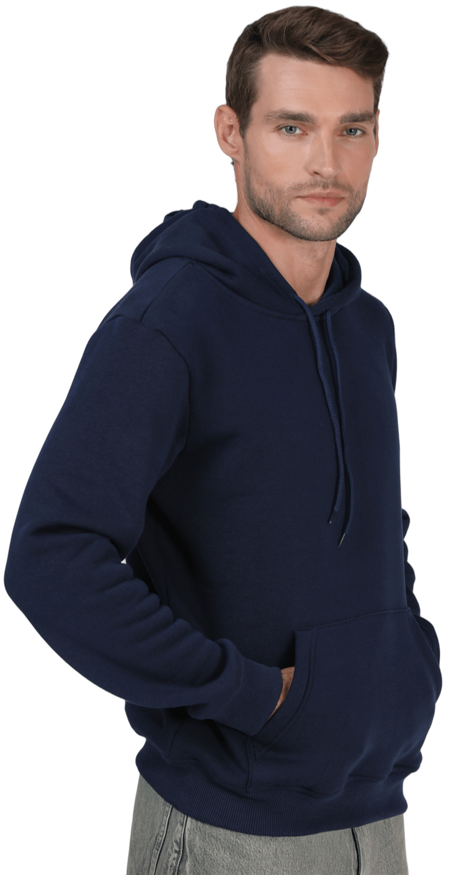 Худи утепленное мужское RAY Basic U0401M M темно-синий фото 3