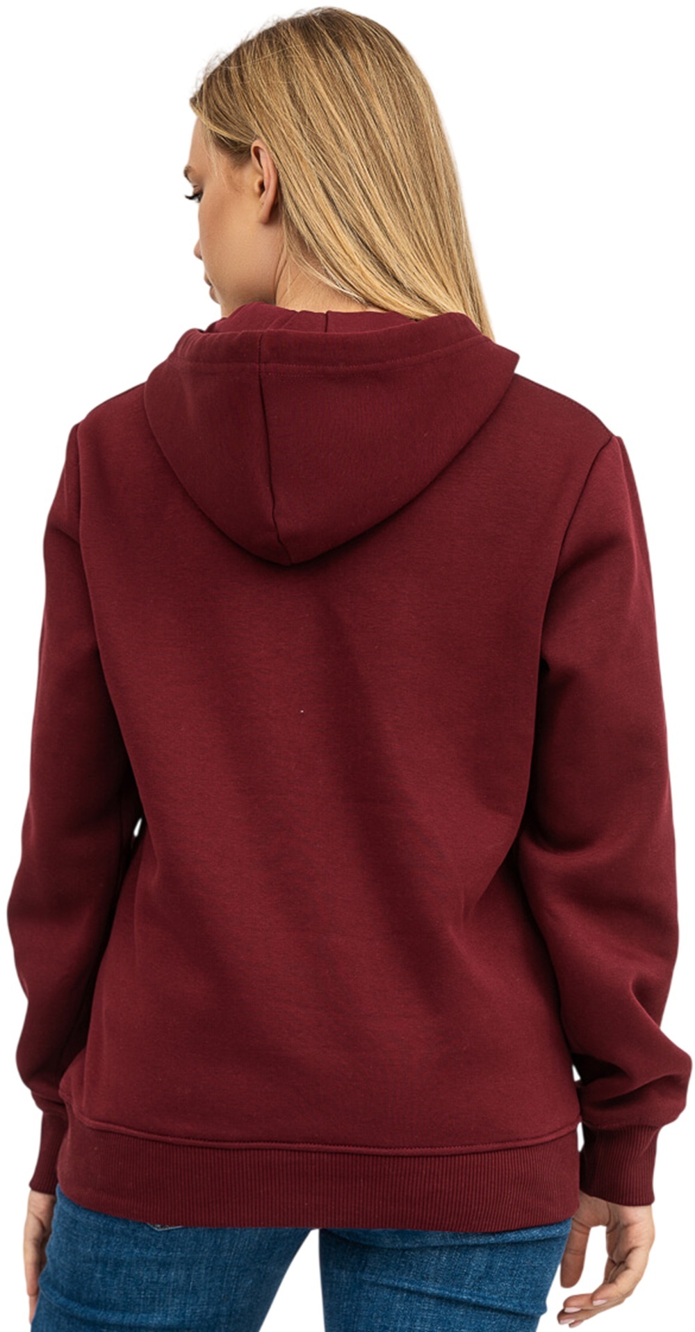Худи утепленное женское RAY Basic U0401W XL бордовый фото 2