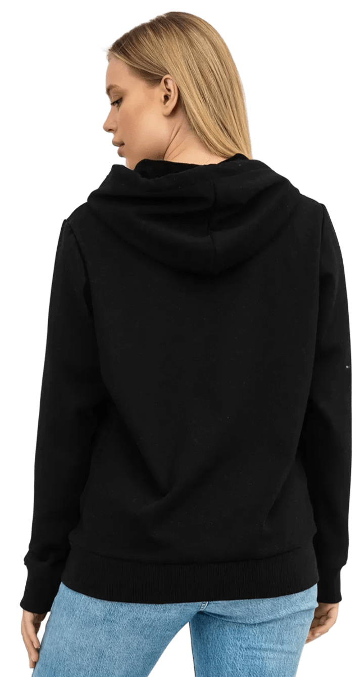 Худи на молнии женское RAY Basic U0405LW XL черный фото 5