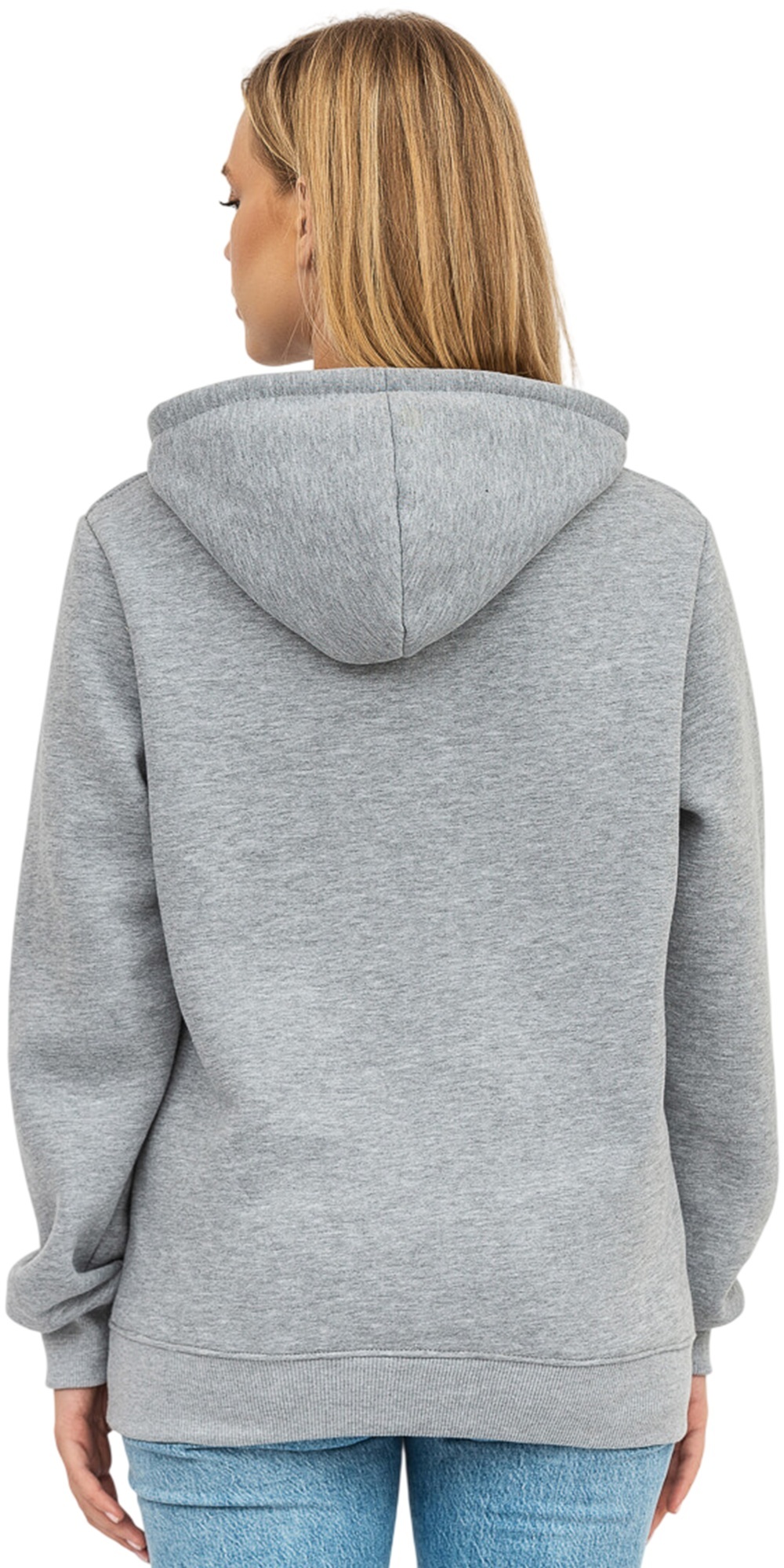 Худи утепленное женское RAY Basic U0401W XS серый меланж фото 2