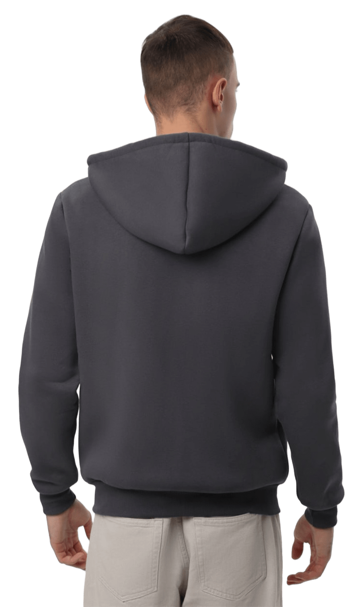 Худи на молнии утепленное мужское RAY Basic U0405LW 3XL темно-серый фото 4