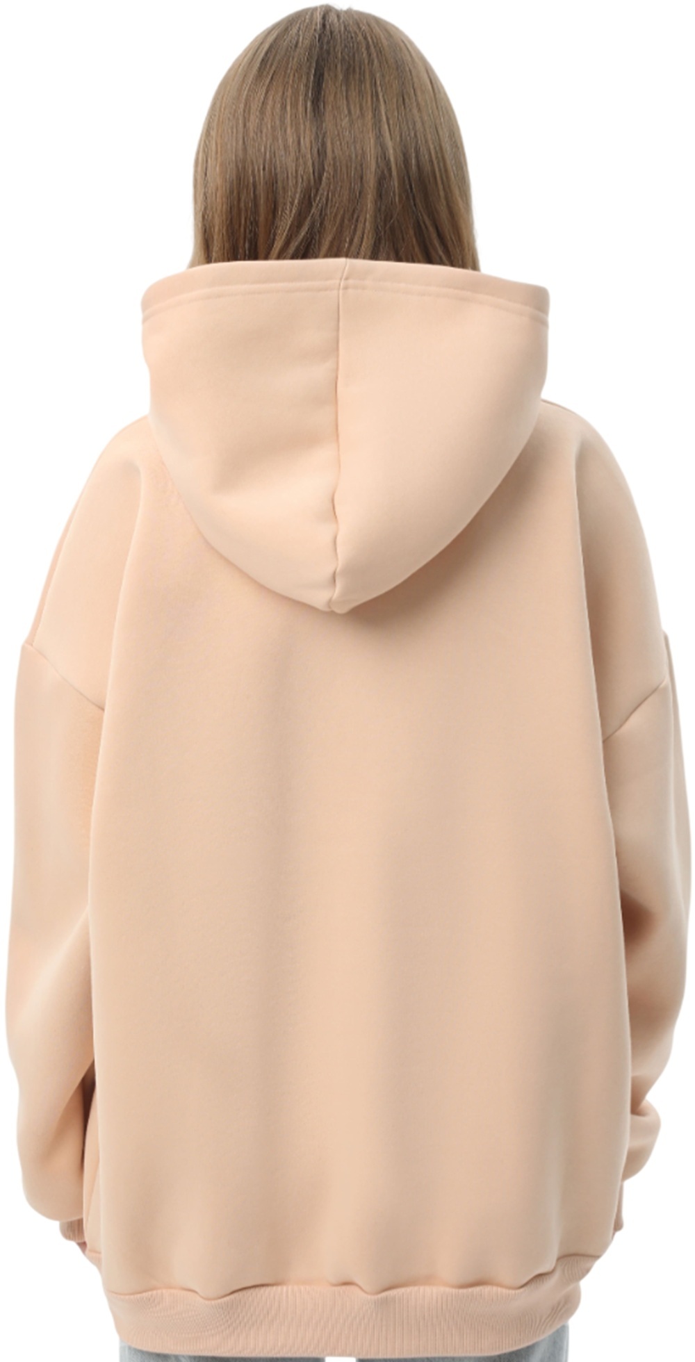 Худи утепленное женское RAY Oversize U0404W L/XL бежевый фото 2