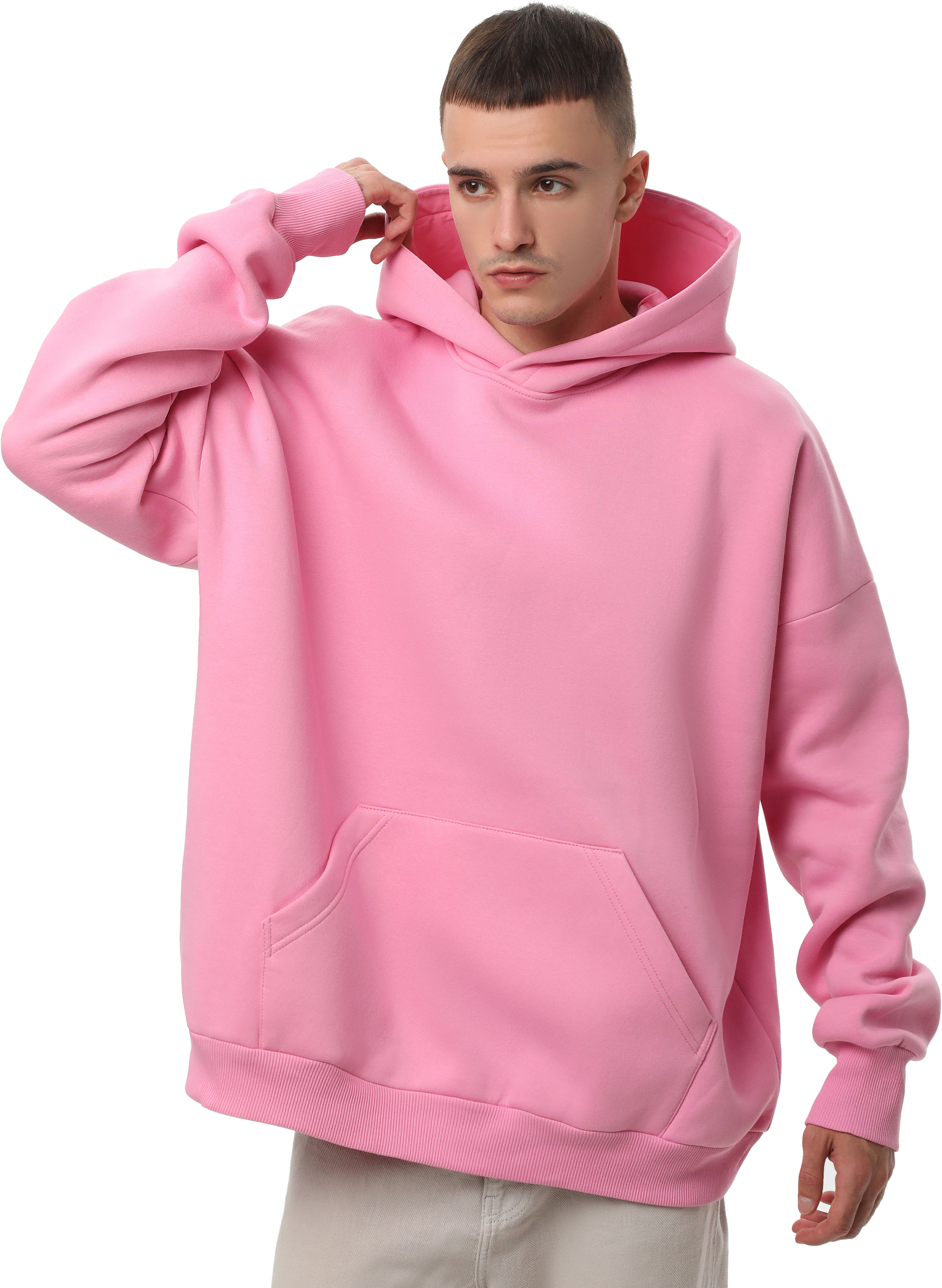 Худи утепленное мужское RAY Oversize U0404M 2XS/XS розовый фото 3