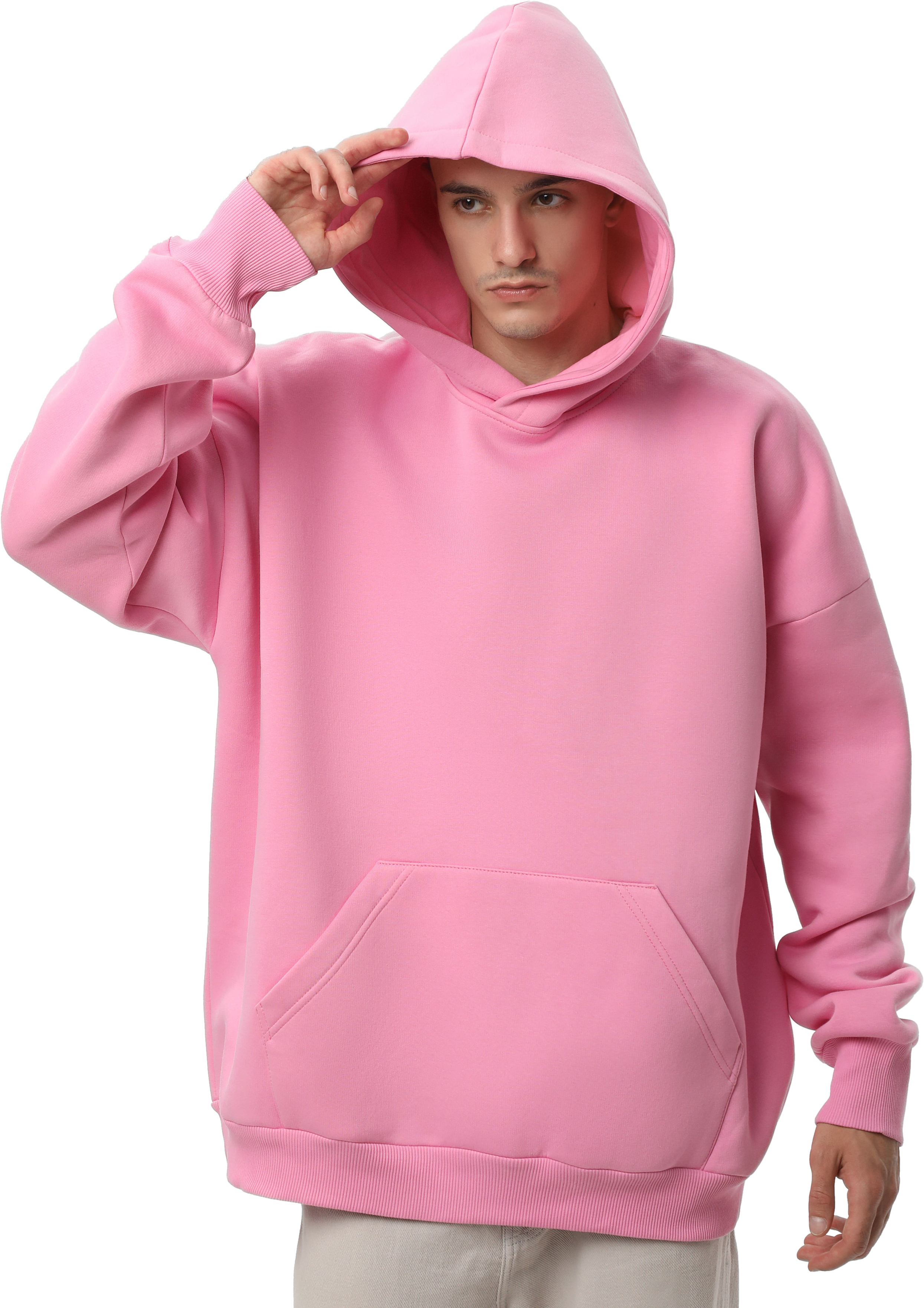 Худи утепленное мужское RAY Oversize U0404M 2XS/XS розовый фото 4