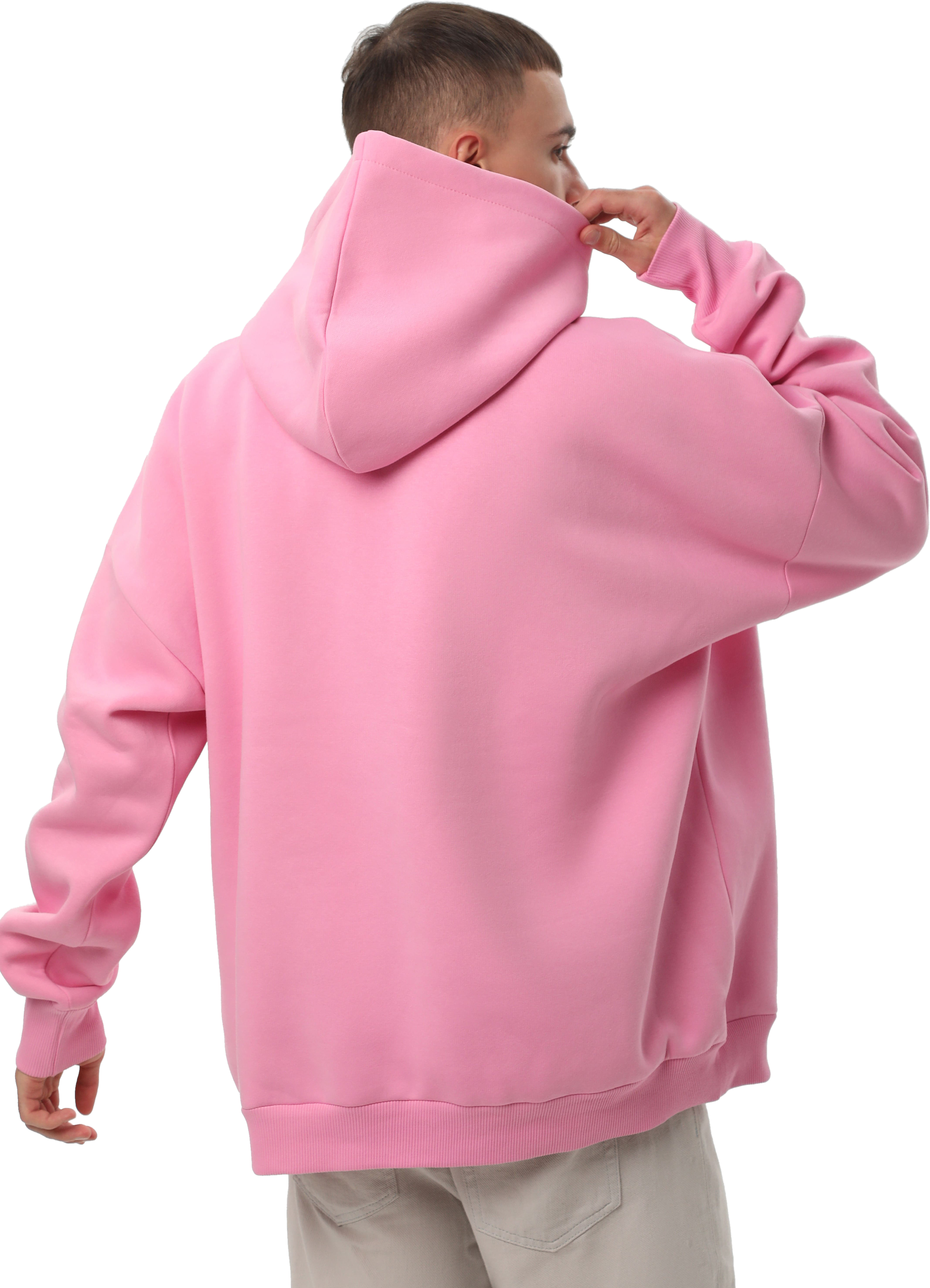 Худи утепленное мужское RAY Oversize U0404M 2XS/XS розовый фото 2