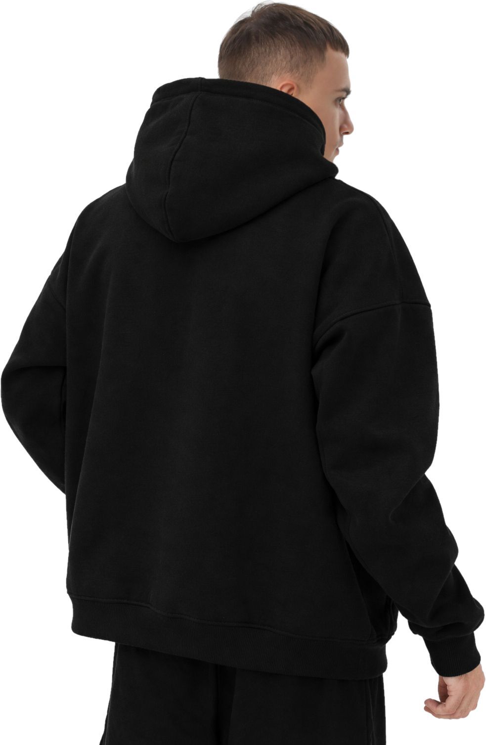 Худи утепленное мужское RAY Oversize U0404M S/M черный фото 2