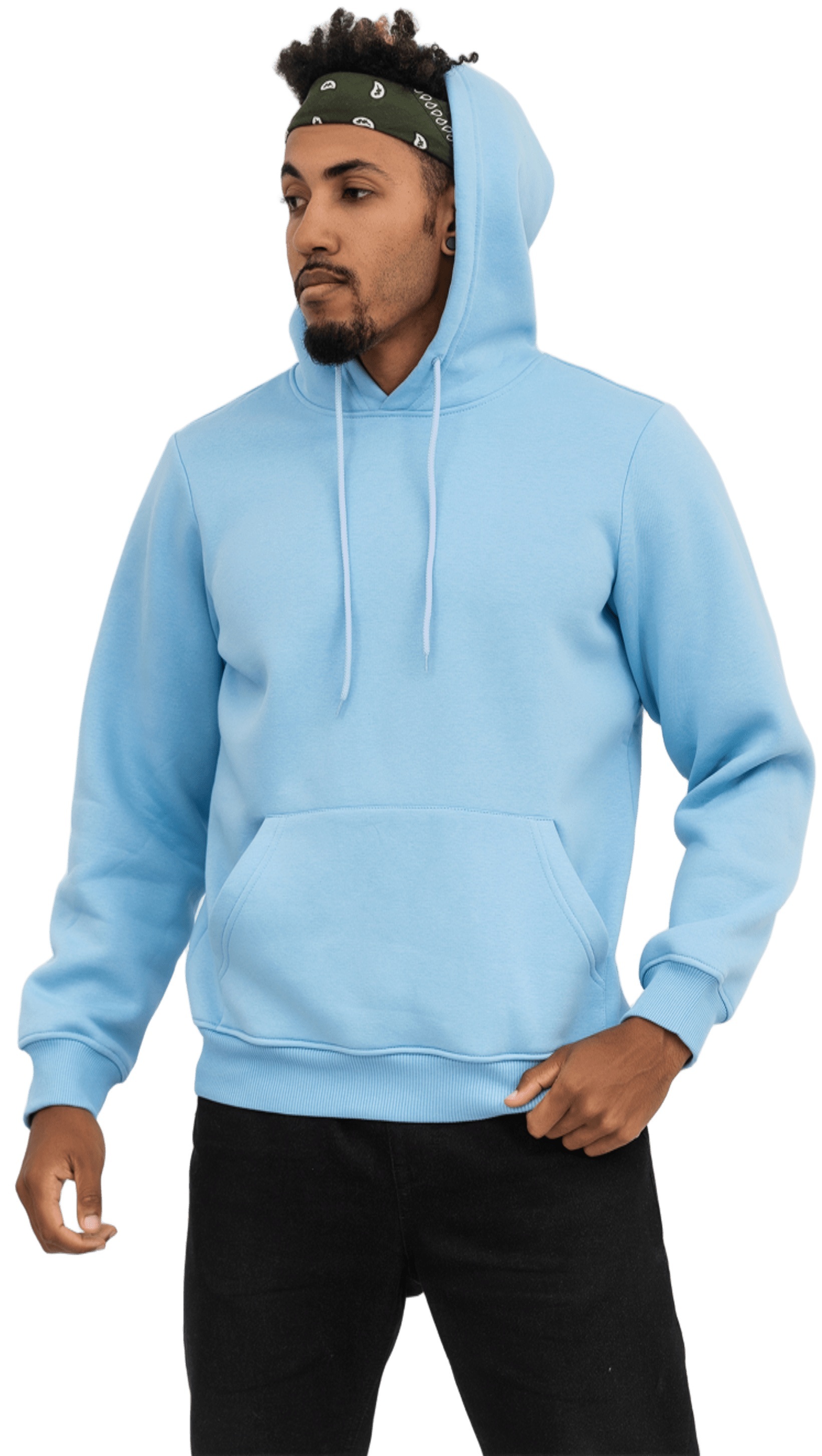 Худи утепленное мужское RAY Basic U0401M 3XL голубой фото 4